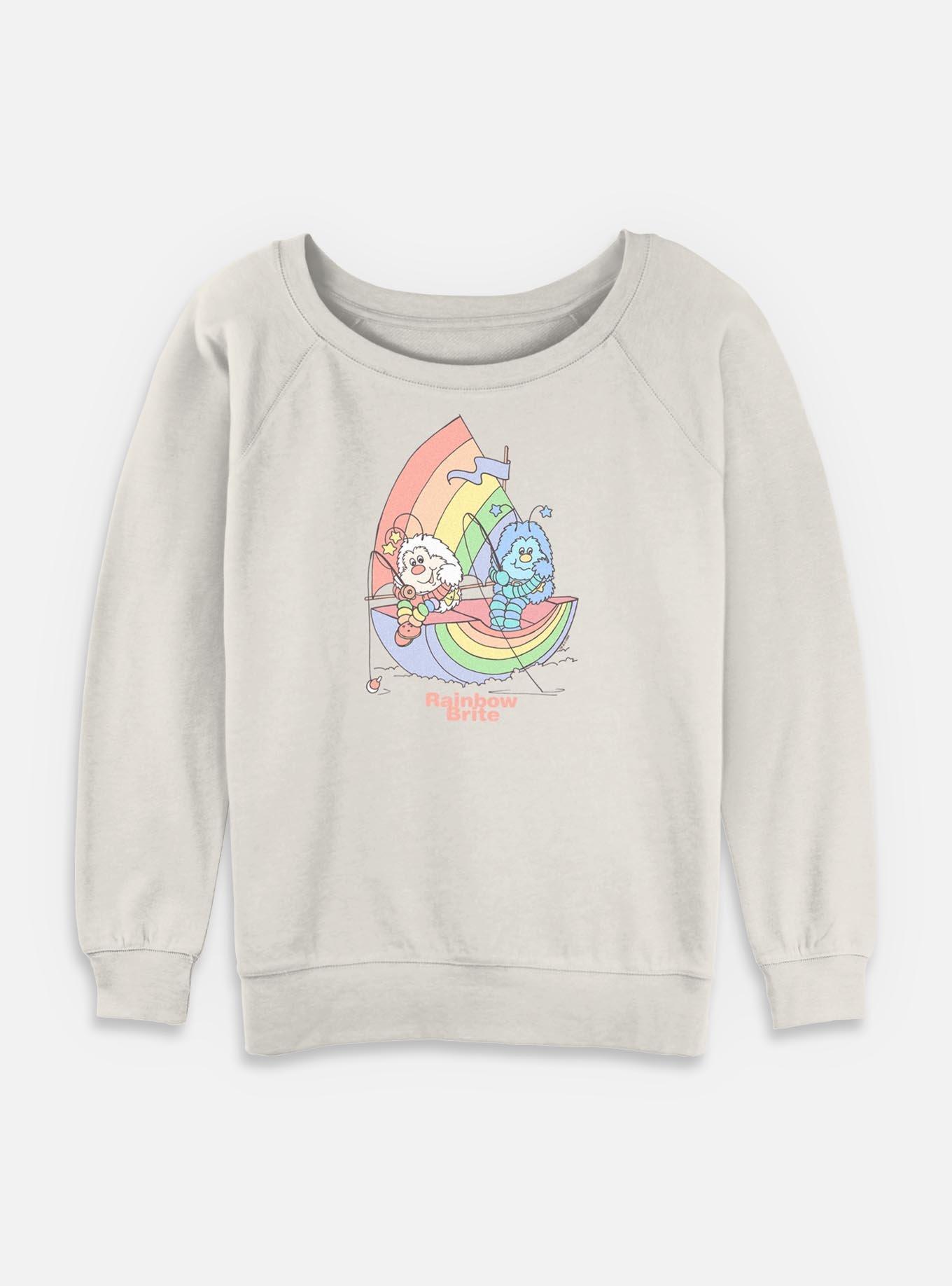 Rainbow Brite Twink Friend Rainbow Womens Slouchy Sweatshirt, , hi-res