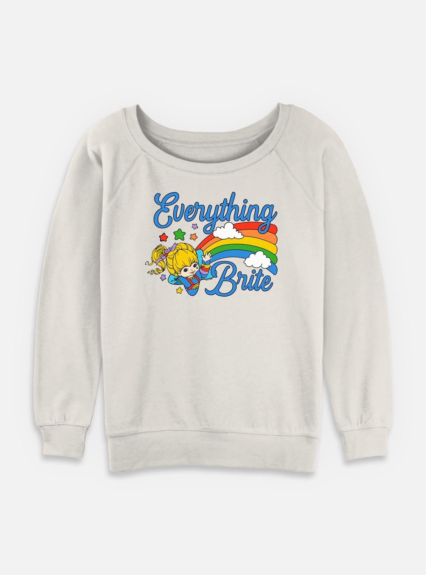 Rainbow Brite Everything Brite Womens Slouchy Sweatshirt, , hi-res