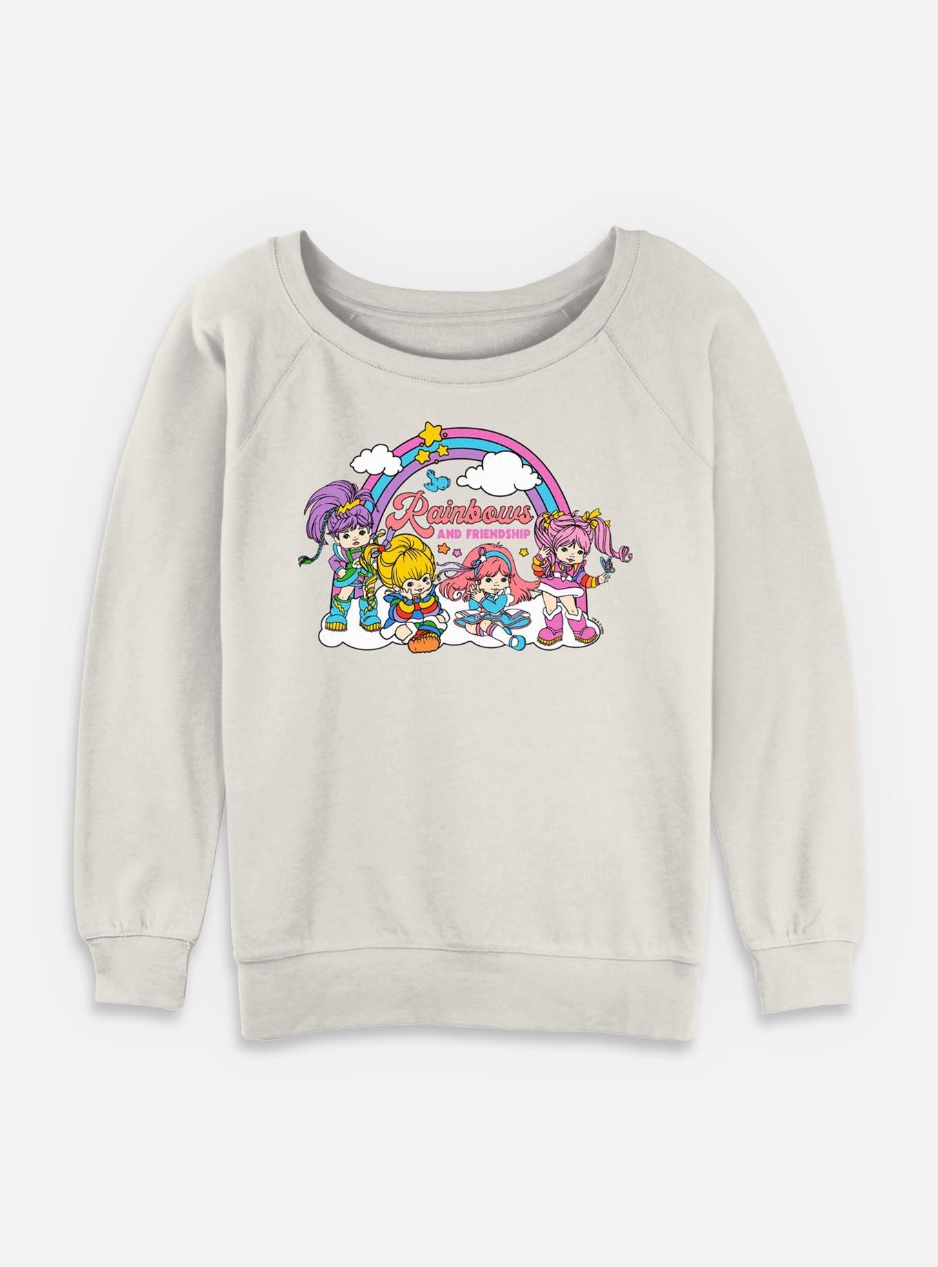 Rainbow Brite Rainbows And Friendship Womens Slouchy Sweatshirt, , hi-res