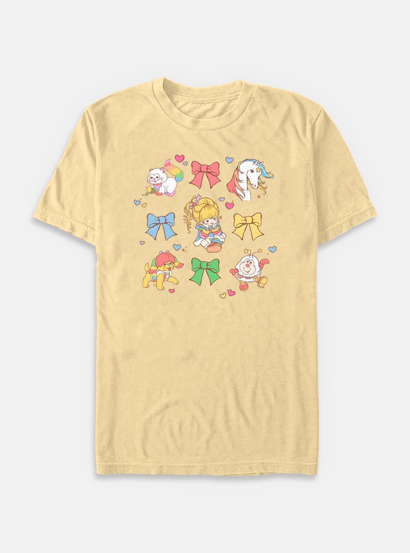 Rainbow Brite Cutie Bow Grid Garment Dye T-Shirt, , hi-res