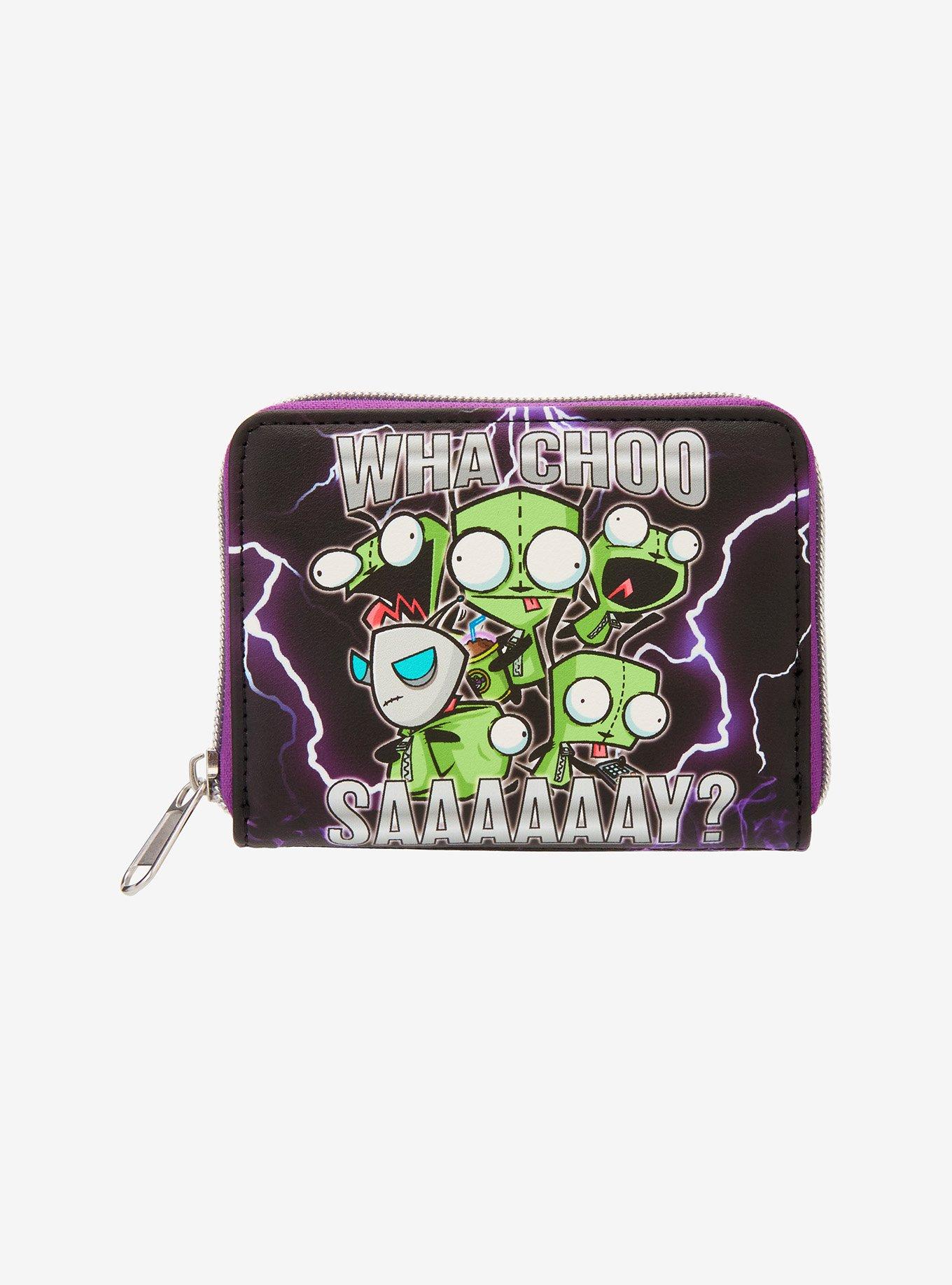 Loungefly Invader Zim GIR Lightning Mini Zipper Wallet, , hi-res