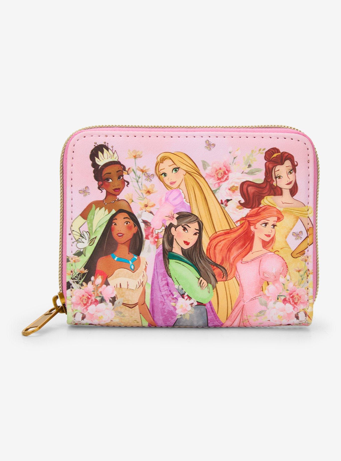 Loungefly Disney Princess Group Pink Mini Zipper Wallet, , hi-res