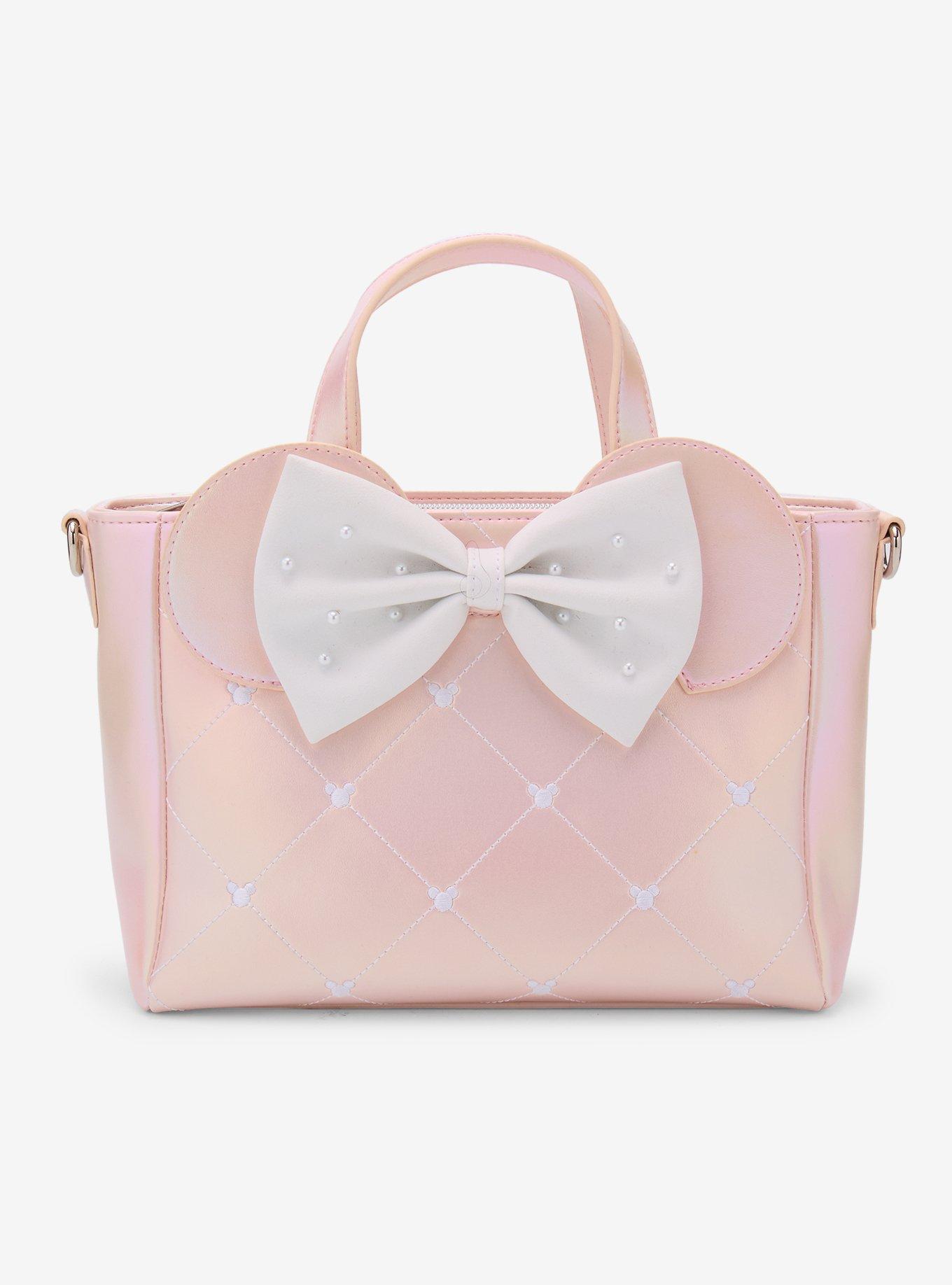 Loungefly Disney Minnie Mouse Pink Pearl Mini Satchel Bag, , hi-res