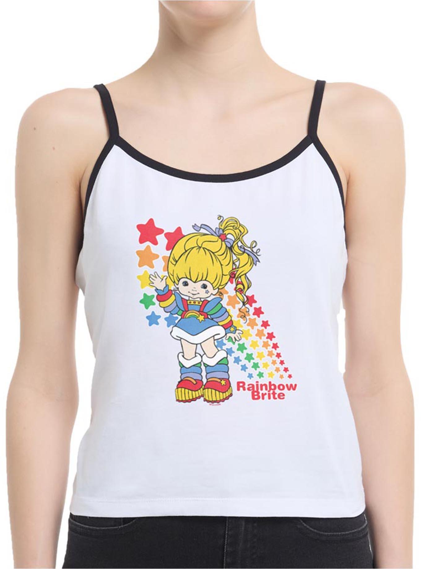 Rainbow Brite Rainbow Stars Womens Cami, WHITE, hi-res