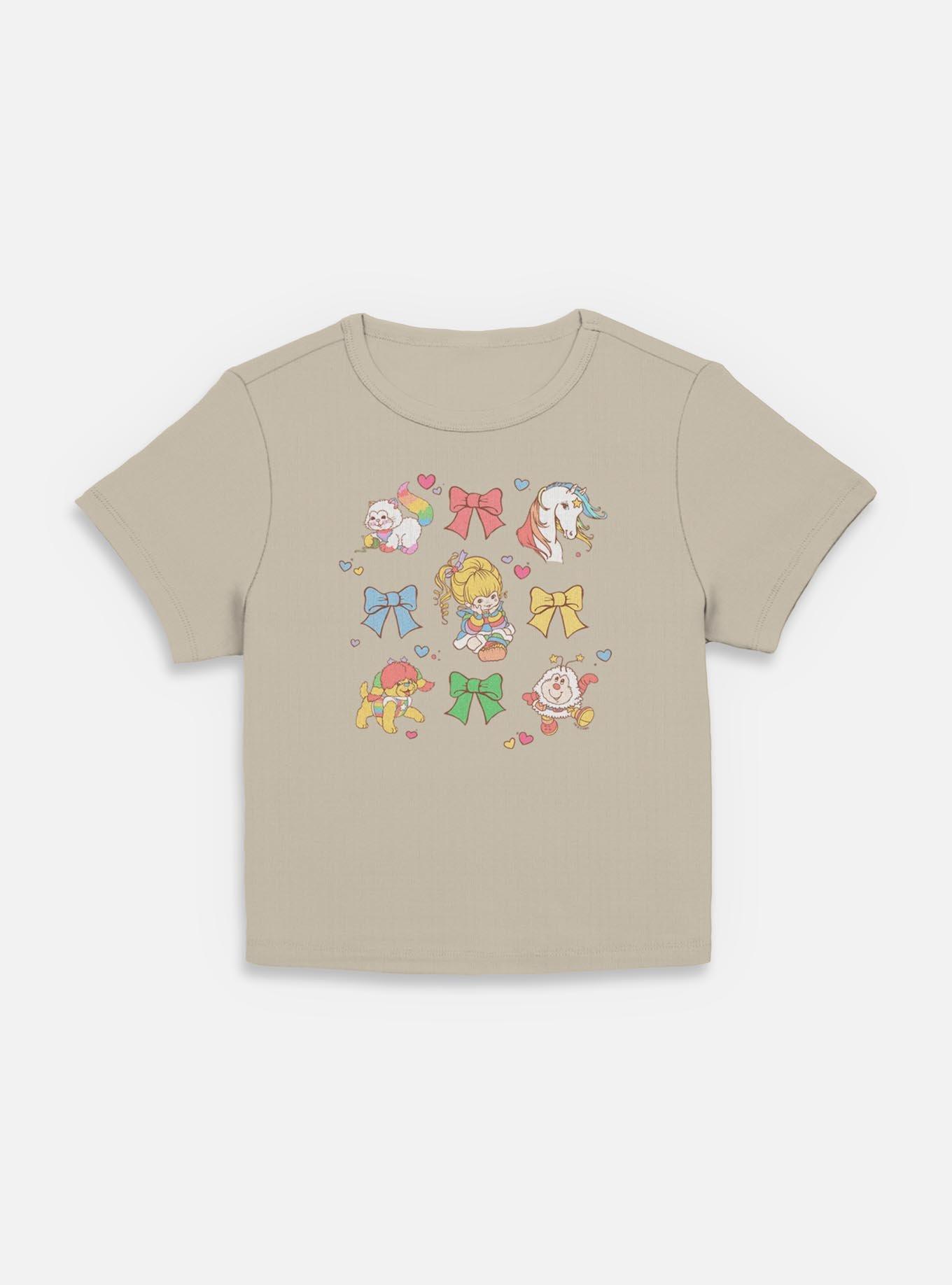 Rainbow Brite Cutie Bow Grid Women Baby T-Shirt, , hi-res
