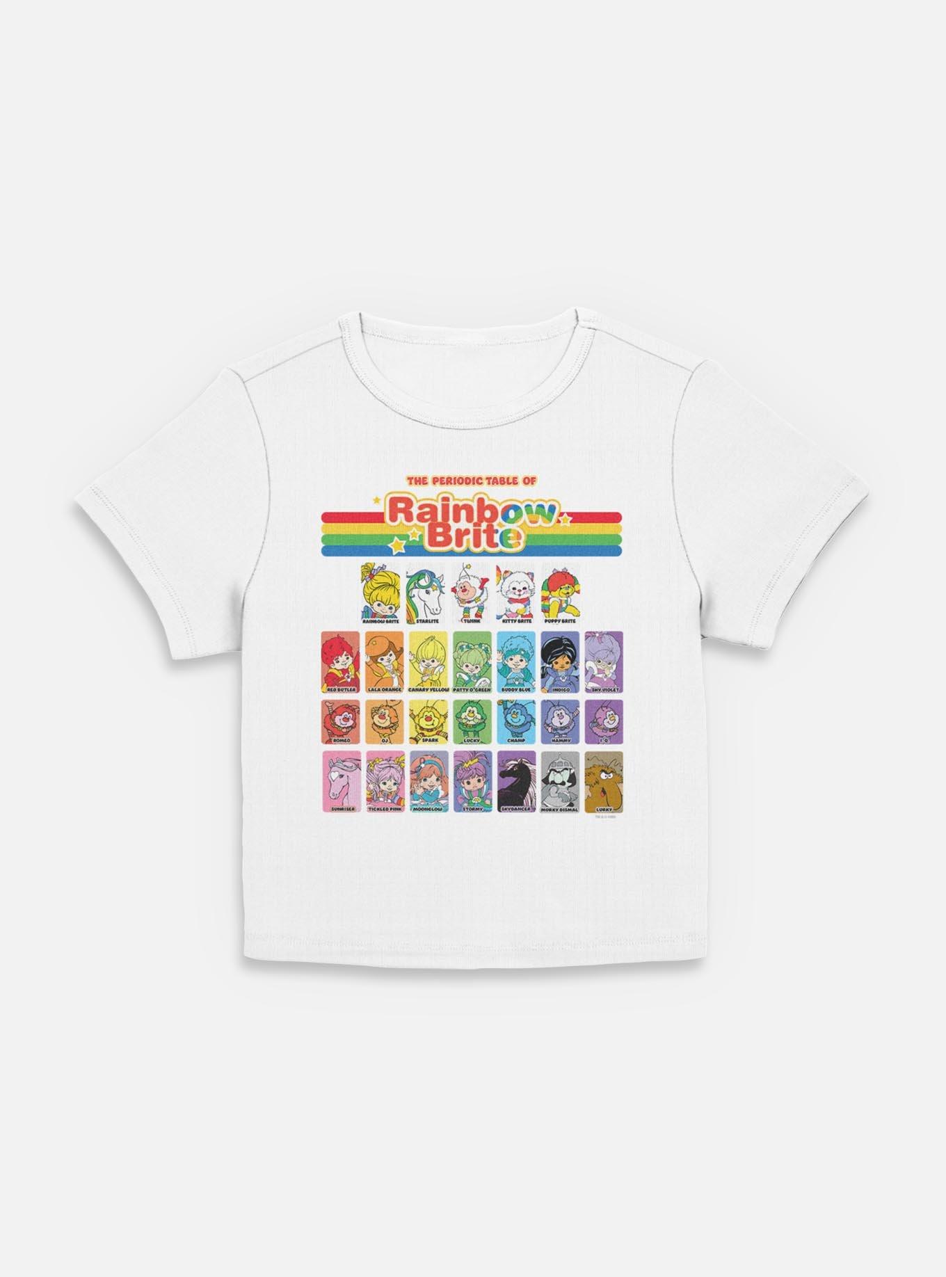 Rainbow Brite Table Of Color Women Baby T-Shirt, , hi-res