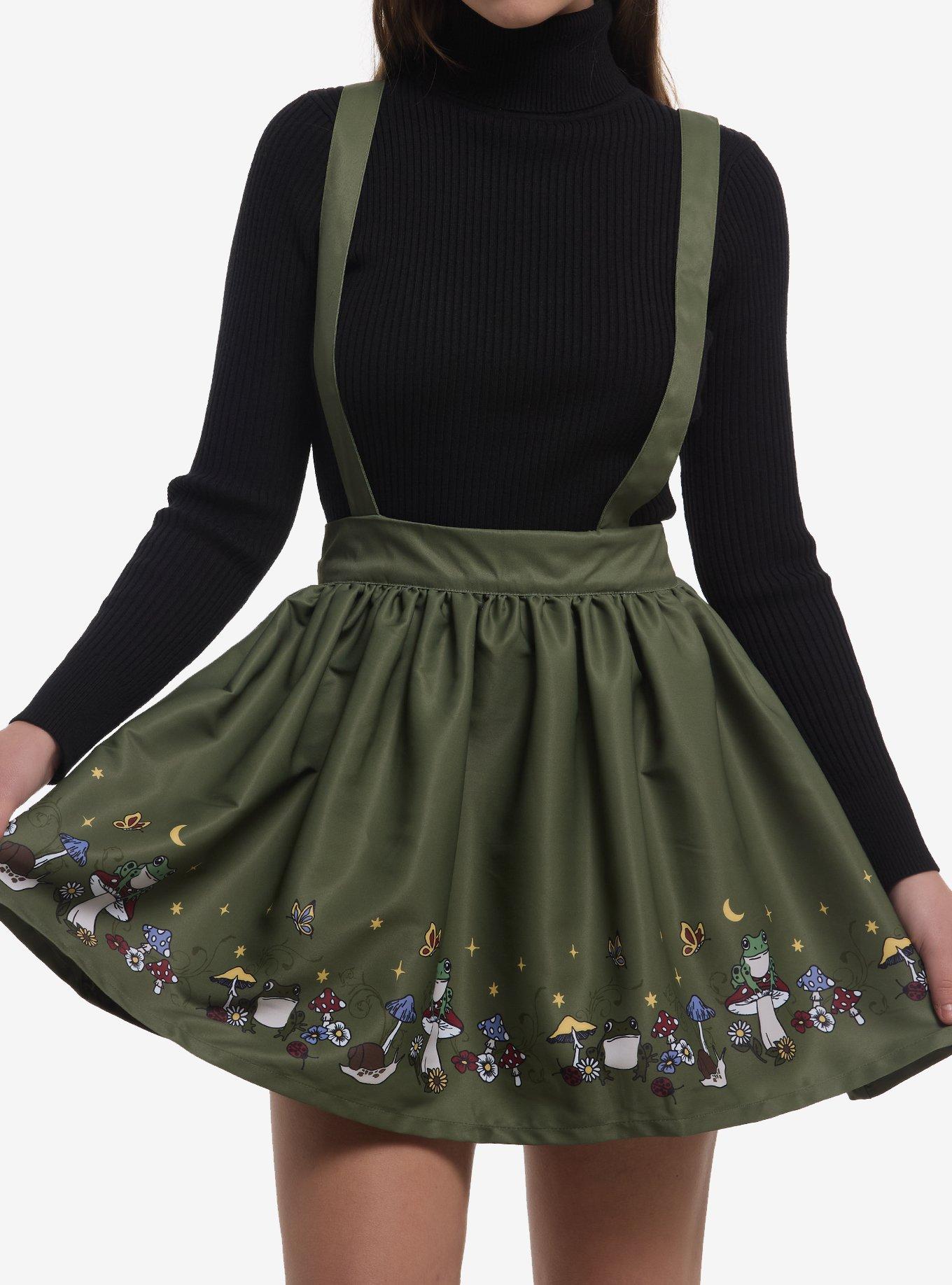 Thorn & Fable Frogs & Mushrooms Skirtall, , hi-res