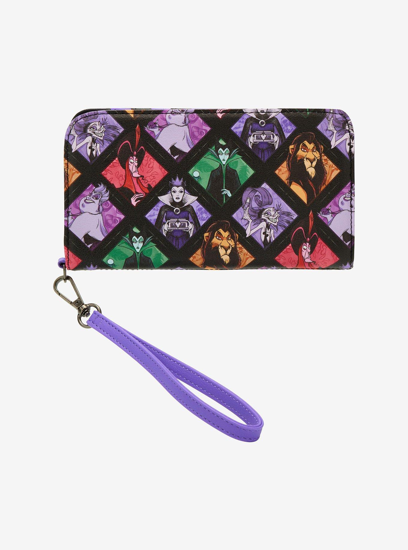 Loungefly Disney Villains Panels Tech Wallet | Hot Topic display picture 1