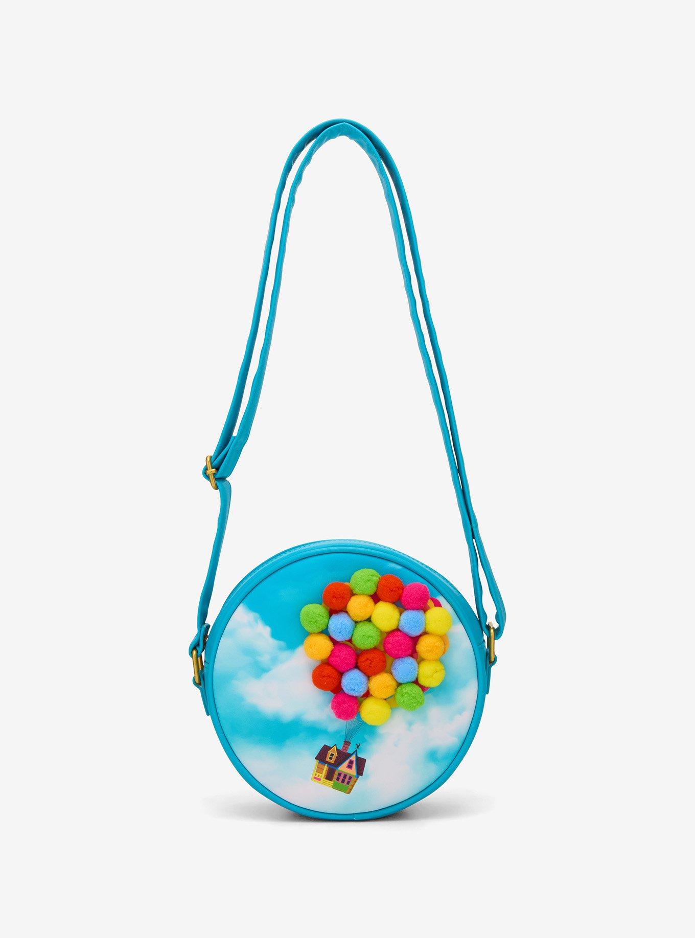 Loungefly Disney Pixar Up Pom Balloons Crossbody Bag, , hi-res