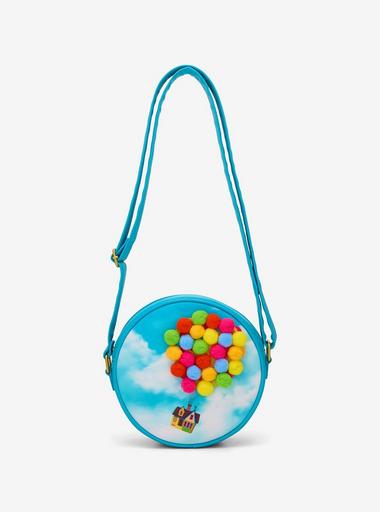 Loungefly Kids Light Blue \'Up\' Balloon Pom-Pom Mini Backpack Up Loungefly Disney Pixar Up Floating House Pom Pom Mini  main image 2