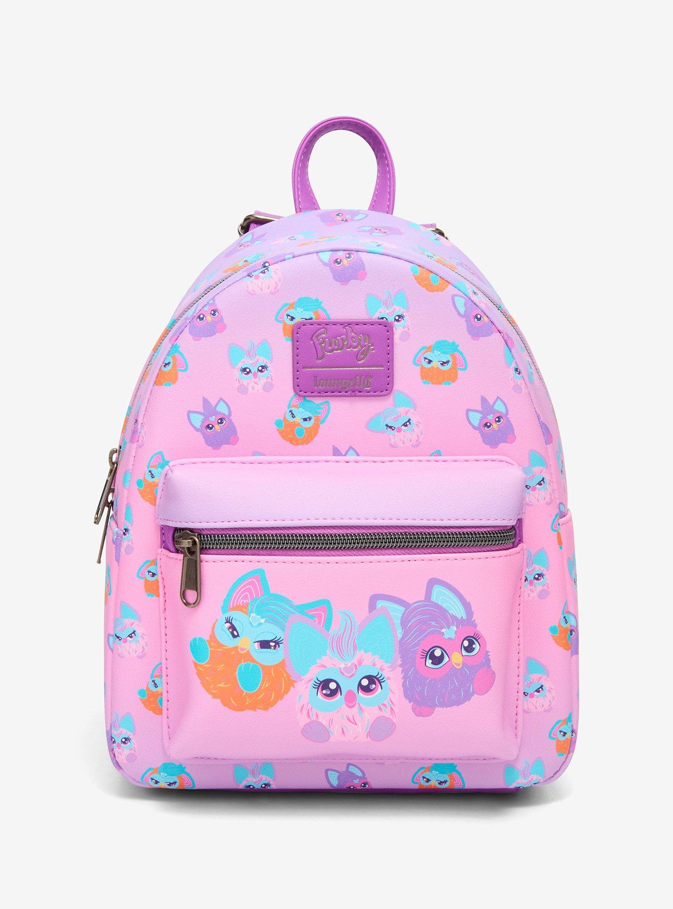 Furby ぬいぐるみ キャリーバッグ リュック付き ピンク Loungefly Furby Friends Mini Backpack | Hot Topic