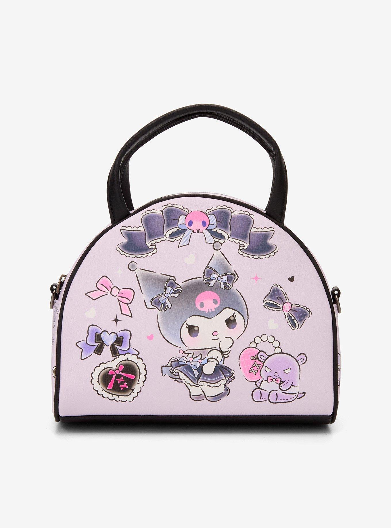 Loungefly Kuromi & Baku Ribbon Dome Crossbody Bag | Hot Topic