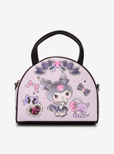 Loungefly Kuromi & Baku Ribbon Dome Crossbody Bag | Hot Topic