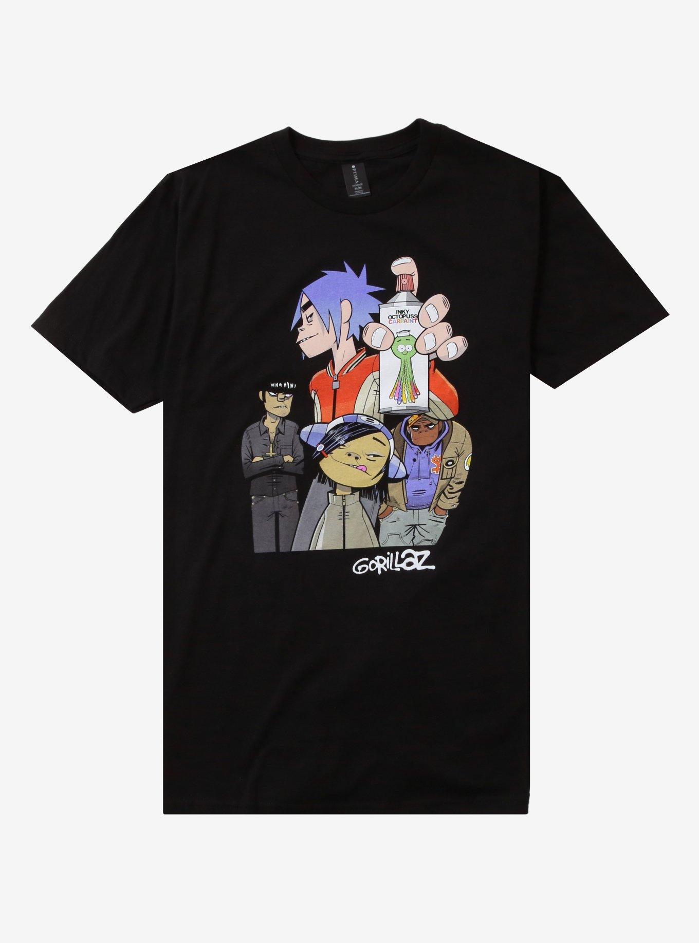 Gorillaz Group Poster T-Shirt, , hi-res