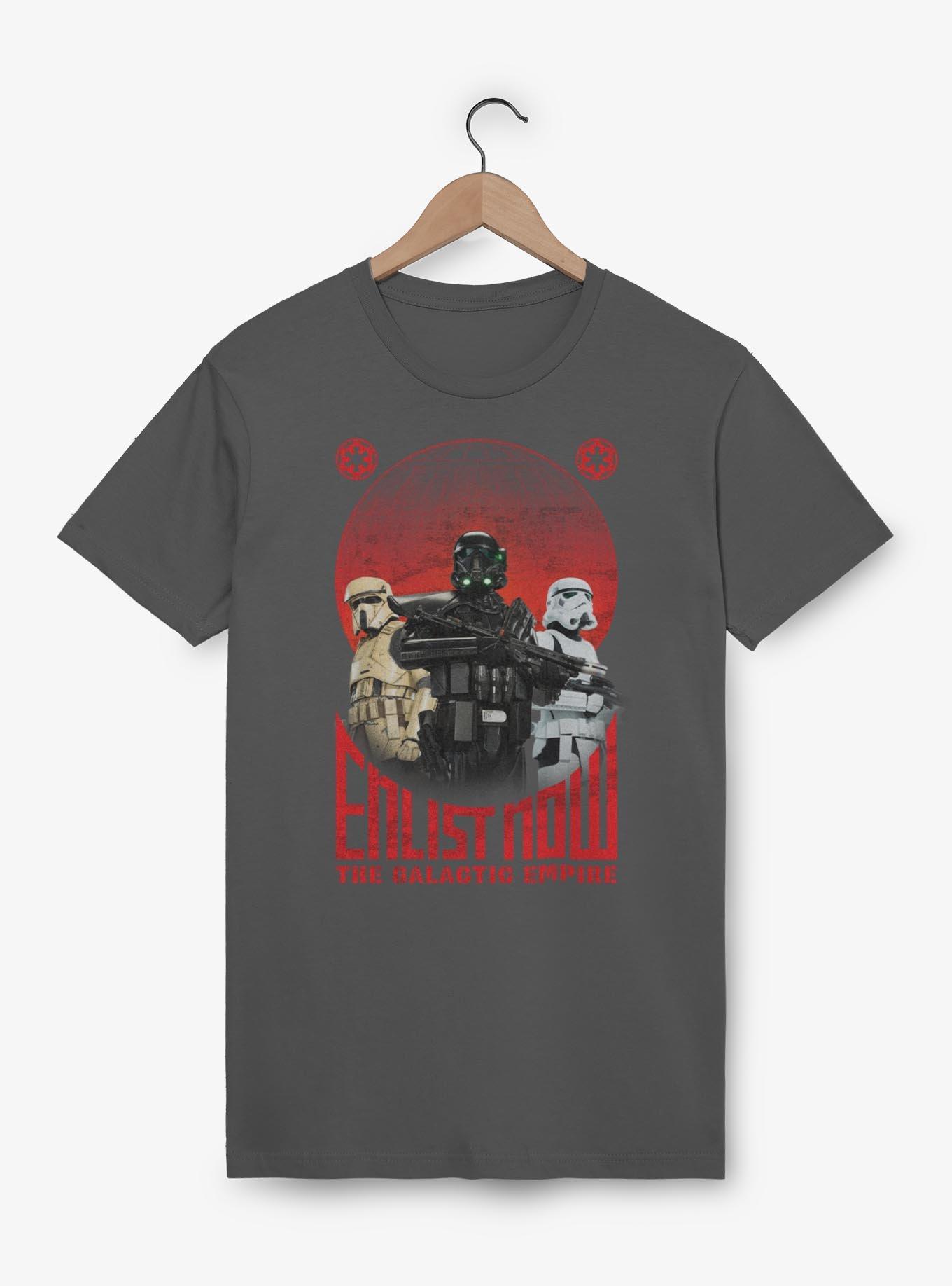 Star Wars Enlist Now Garment Dye T-Shirt, PEPPER, hi-res