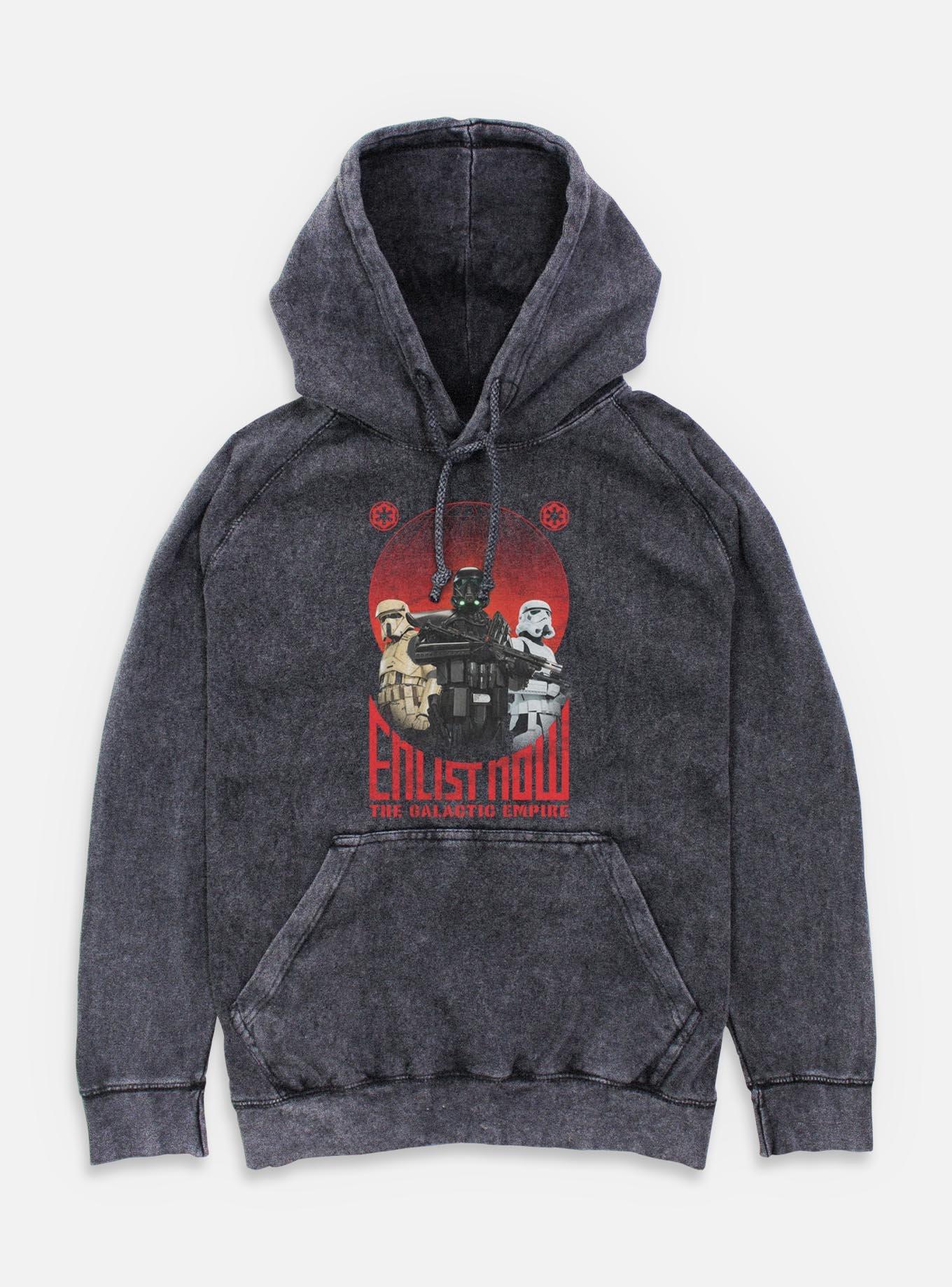 Star Wars Enlist Now Mineral Wash Hoodie, , hi-res