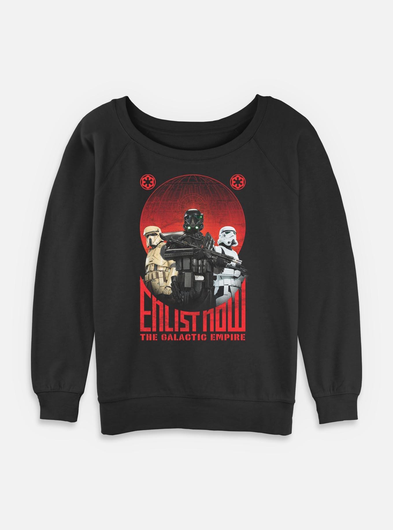 Star Wars Enlist Now Womens Slouchy Sweatshirt, , hi-res