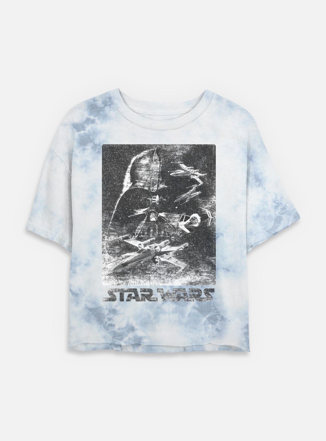 Star Wars Static Avenger Tie Dye Crop Womens T-Shirt, , hi-res