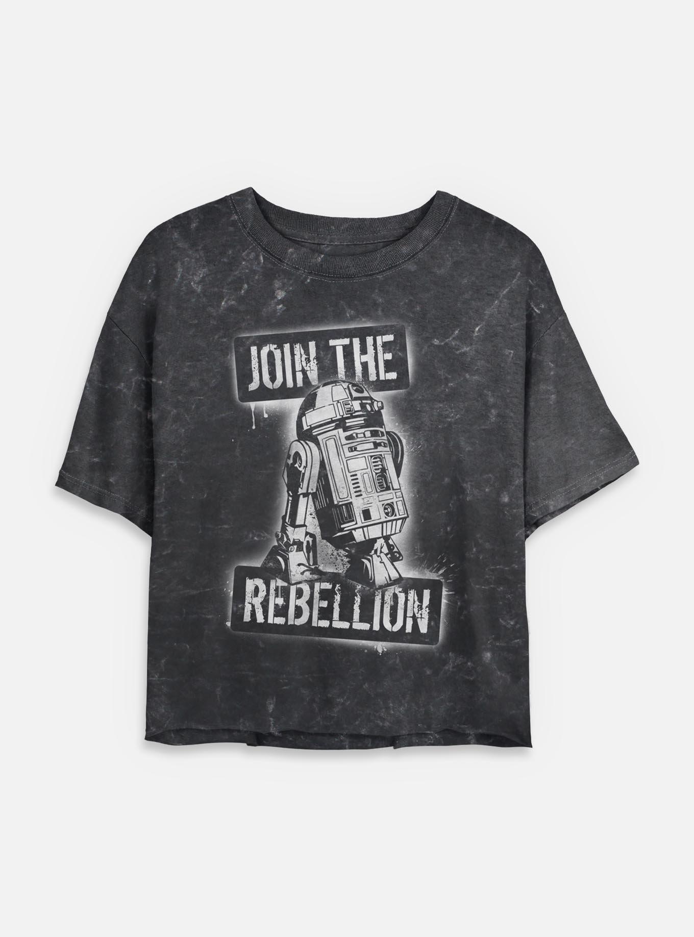Star Wars Join The Rebels Mineral Wash Womens Crop T-Shirt, , hi-res
