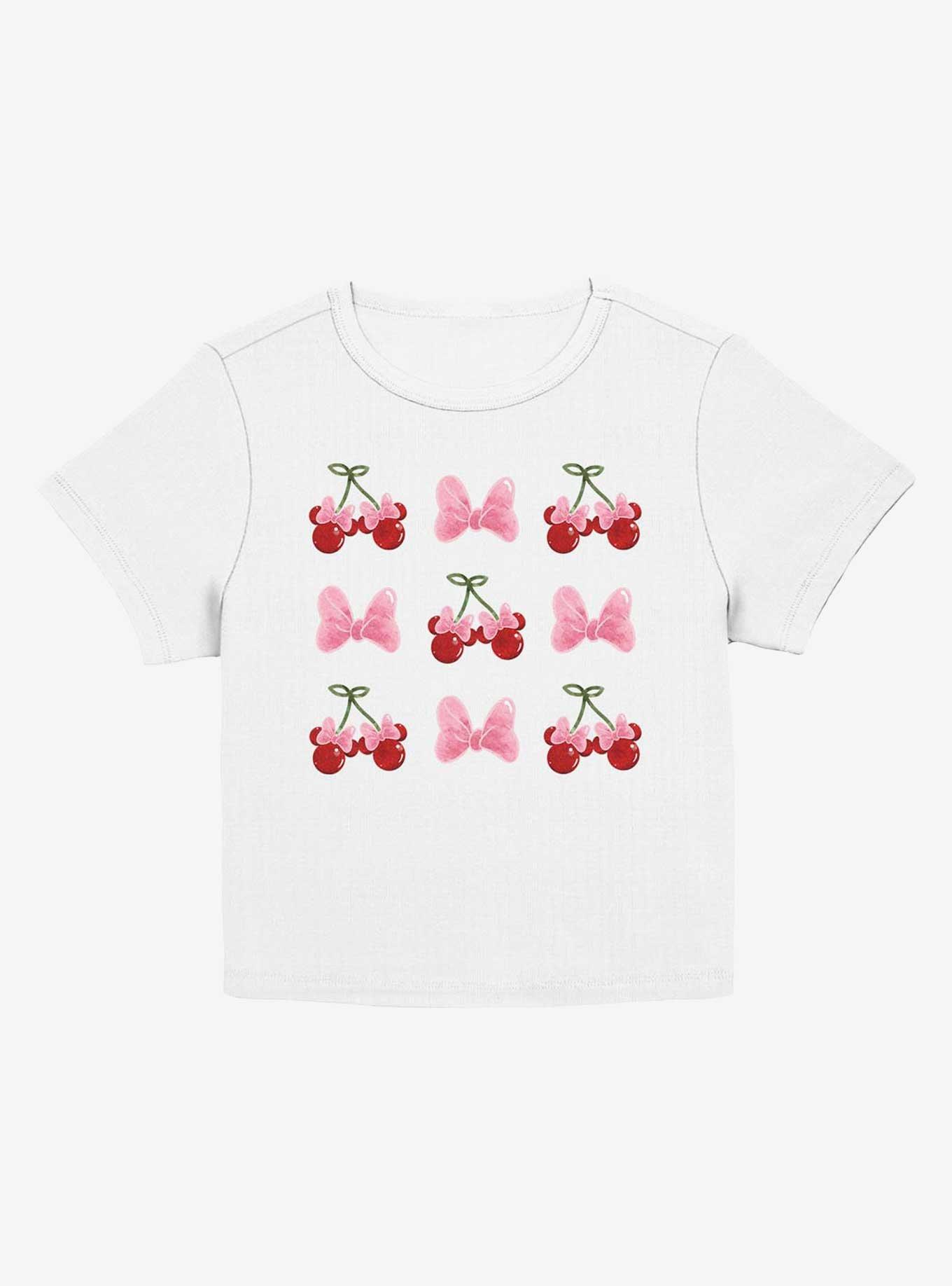 Disney Minnie Mouse Minnie Cherries And Bows Girls Baby T-Shirt, EGRET, hi-res