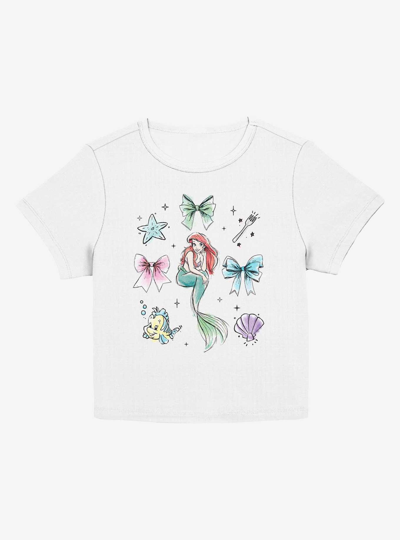 Disney Princesses Ariel Bows Girls Baby T-Shirt, EGRET, hi-res
