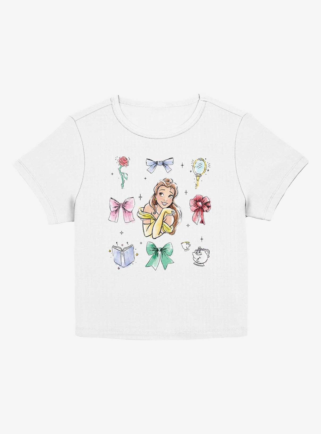 Disney Princesses Belle Bows Girls Baby T-Shirt, , hi-res