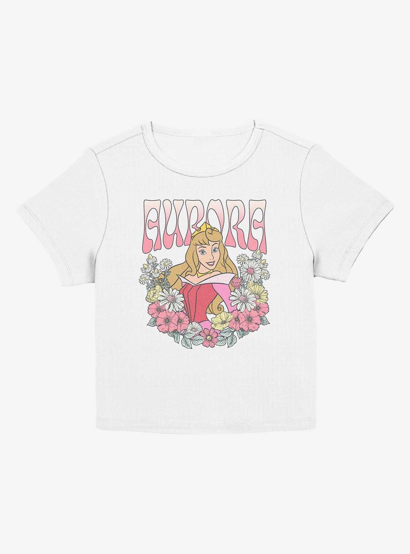 Disney Princesses Aurora Floral Wreath Girls Baby T-Shirt, EGRET, hi-res