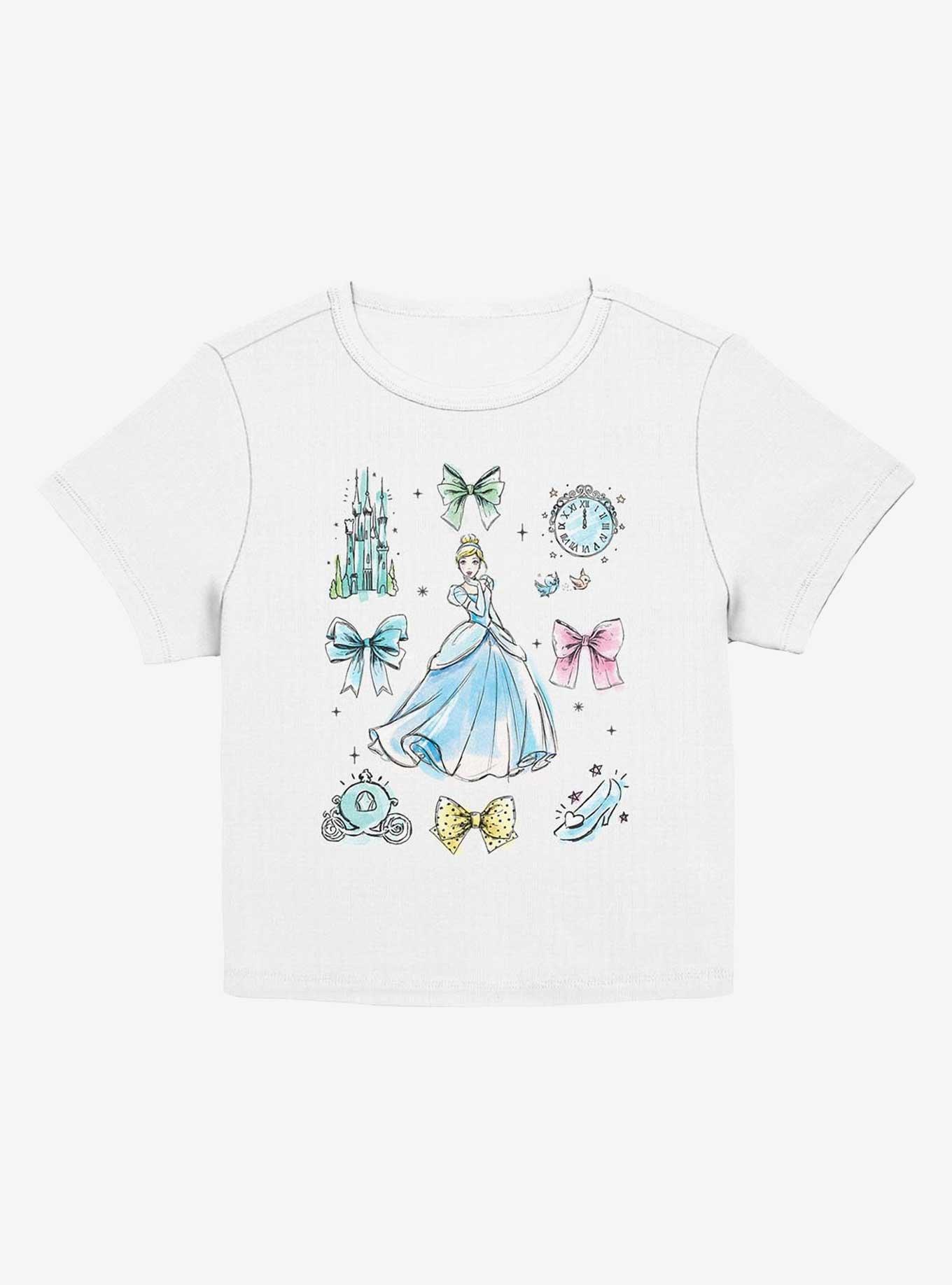 Disney Princesses Cinderella Bows Girls Baby T-Shirt, EGRET, hi-res