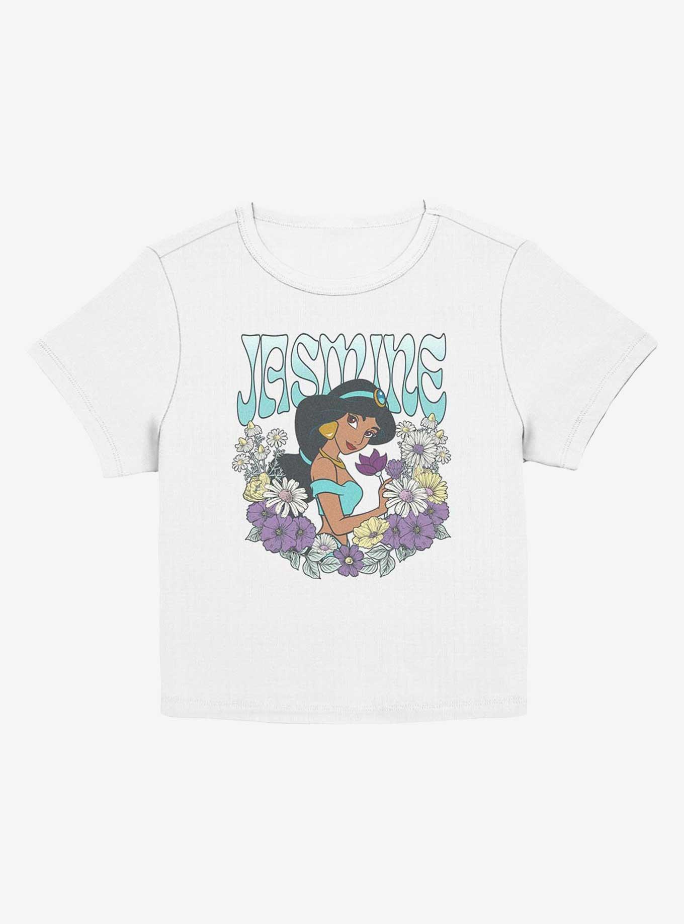 Disney Princesses Jasmine Floral Wreath Girls Baby T-Shirt, EGRET, hi-res