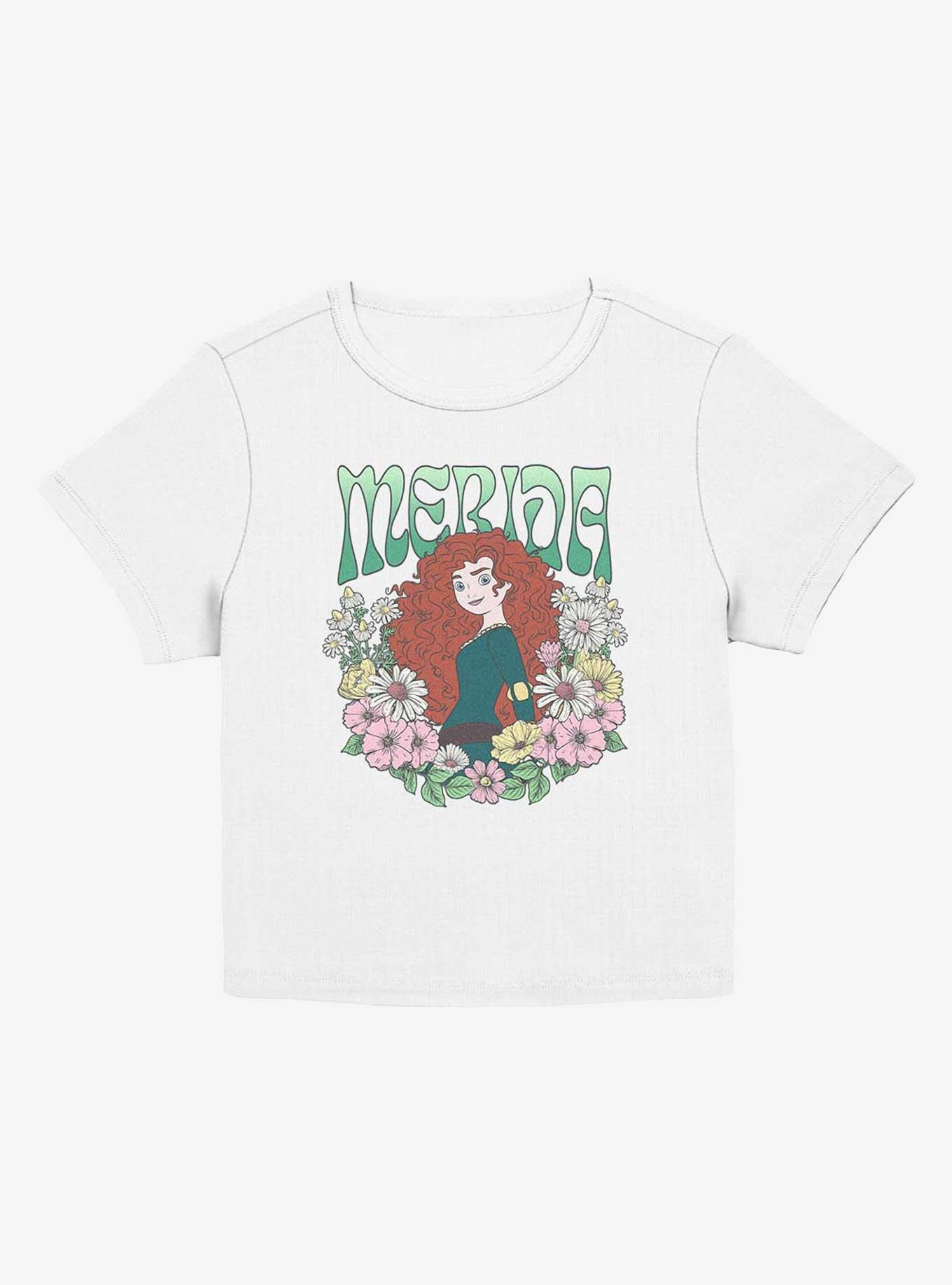 Disney Princesses Merida Floral Wreath Girls Baby T-Shirt, EGRET, hi-res