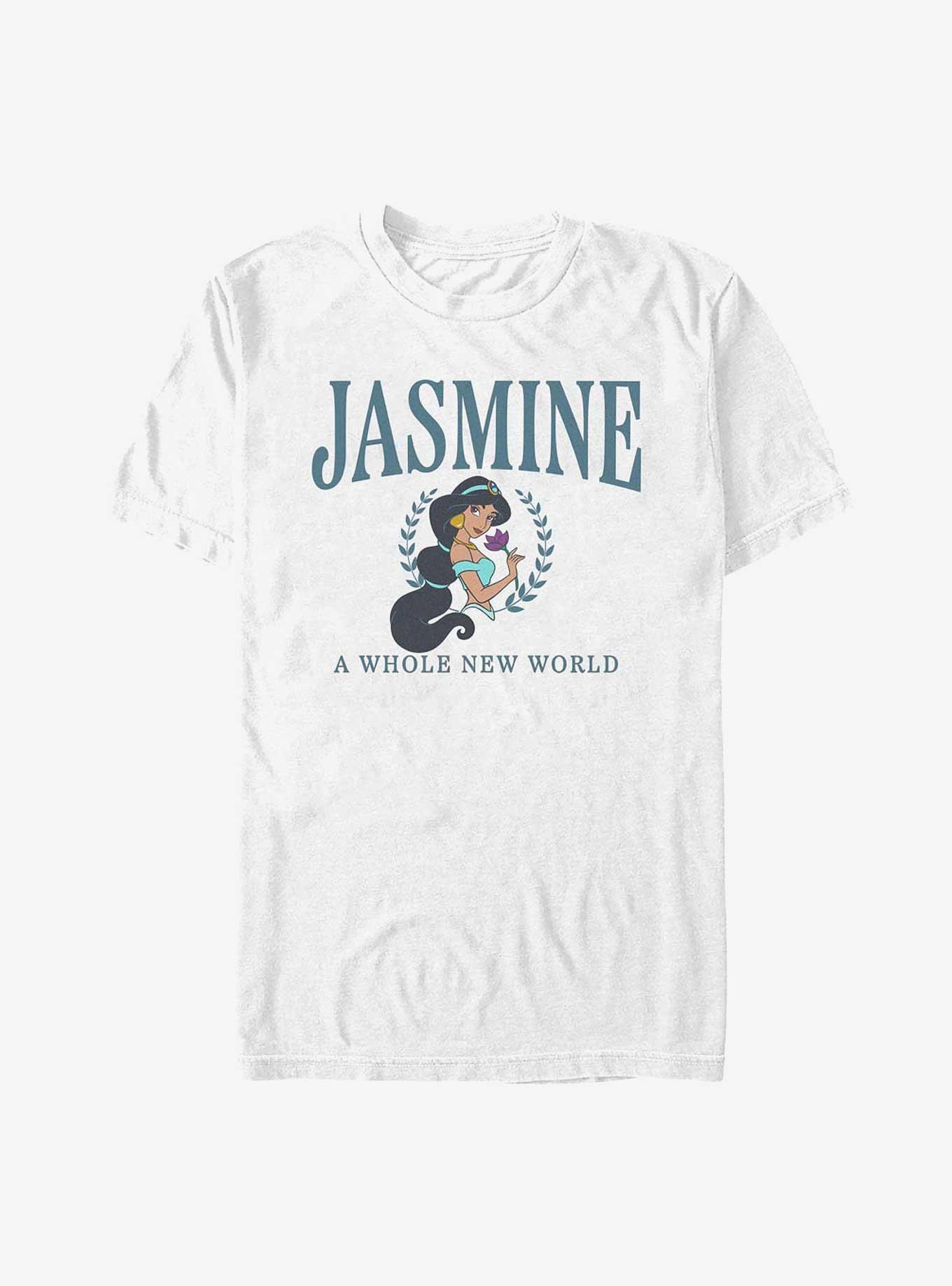Disney Princesses Jasmine Collegiate T-Shirt, WHITE, hi-res