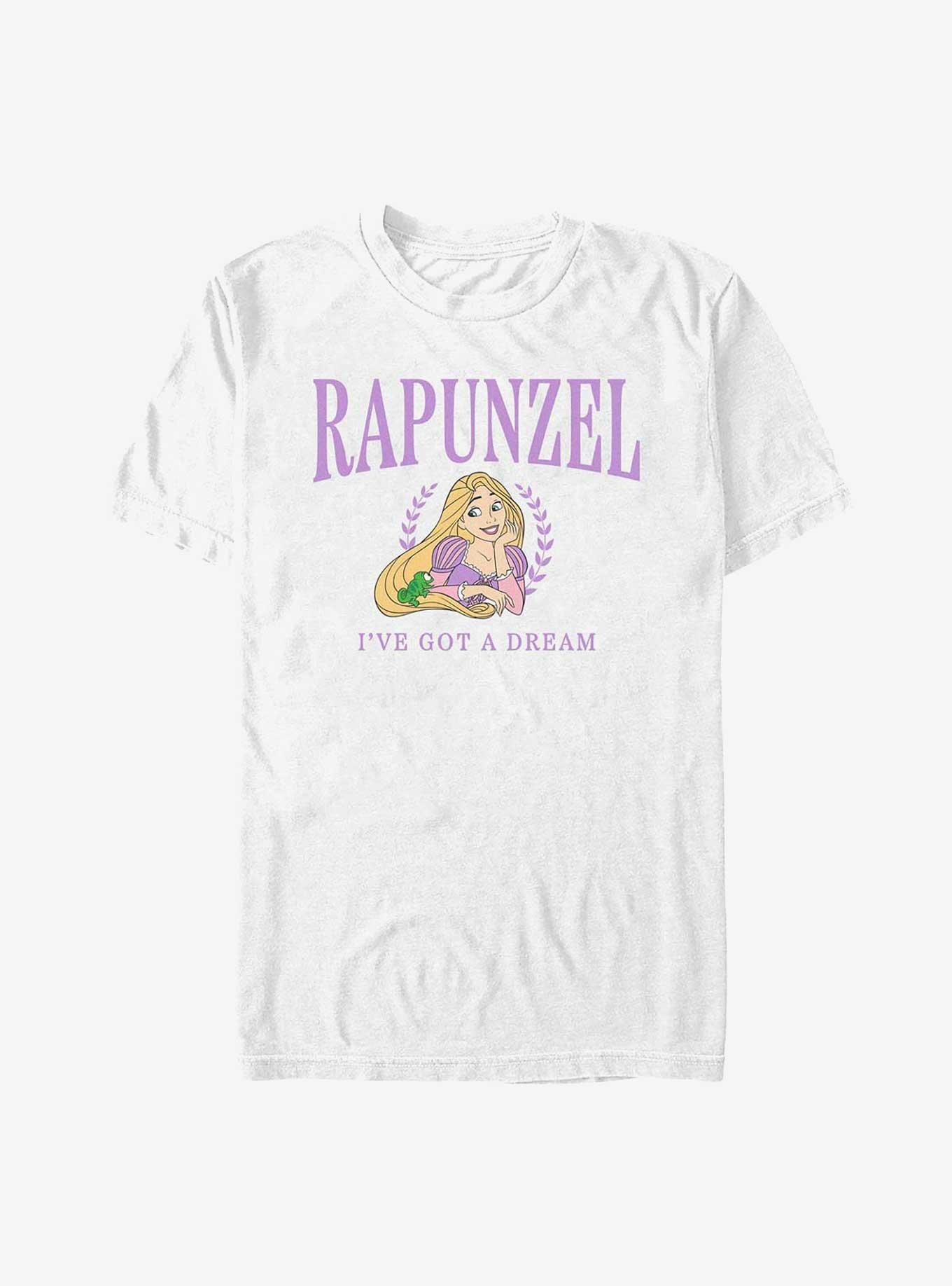 Disney Princesses Rapunzel Collegiate T-Shirt, WHITE, hi-res