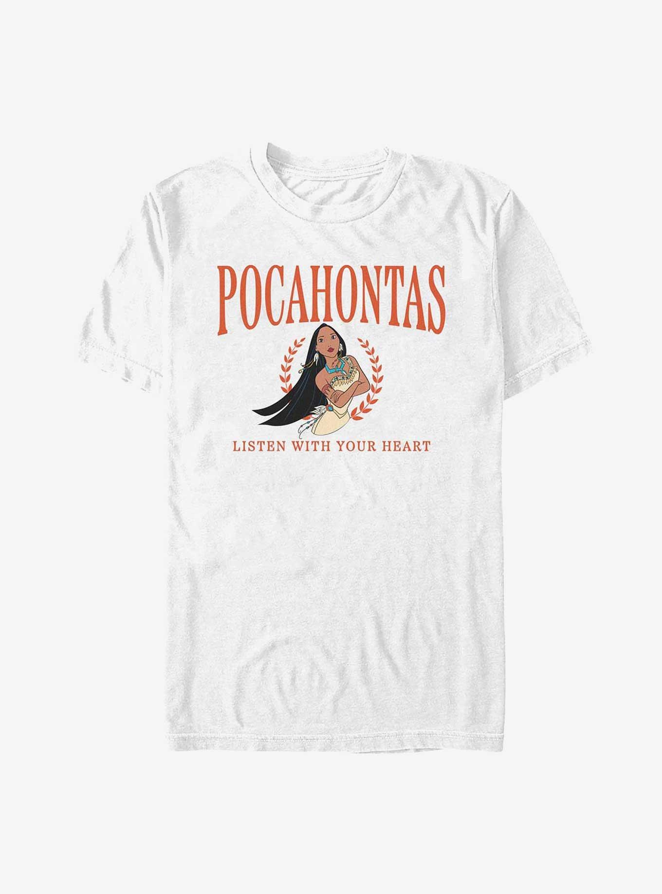 Disney Princesses Pocahontas Collegiate T-Shirt, WHITE, hi-res