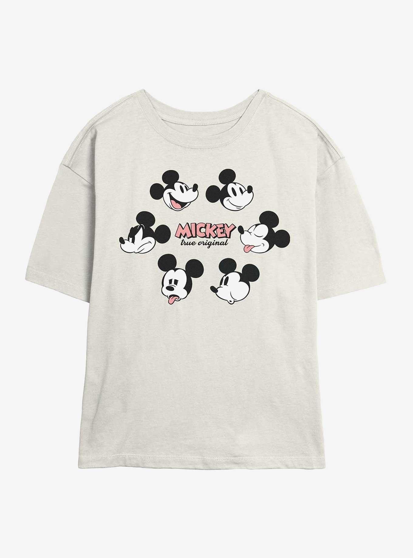 Disney Mickey Mouse Faces Girls Skimmer T-Shirt, EGRET, hi-res