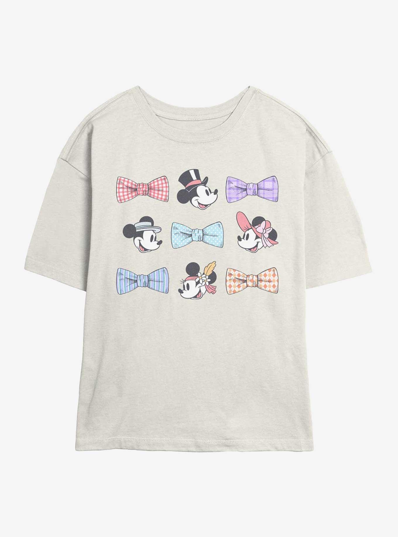 Disney Mickey Mouse Bows Girls Skimmer T-Shirt, EGRET, hi-res