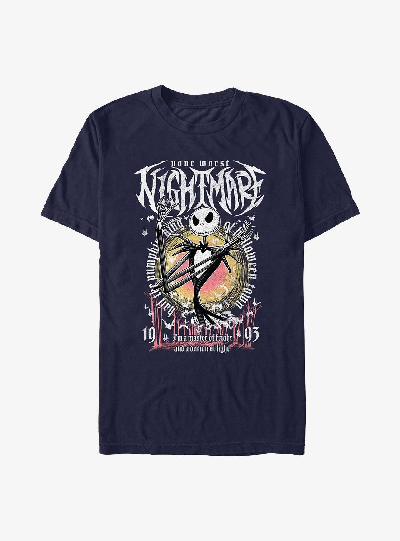 Disney The Nightmare Before Christmas Long Live Pumpkin King T-Shirt, NAVY, hi-res