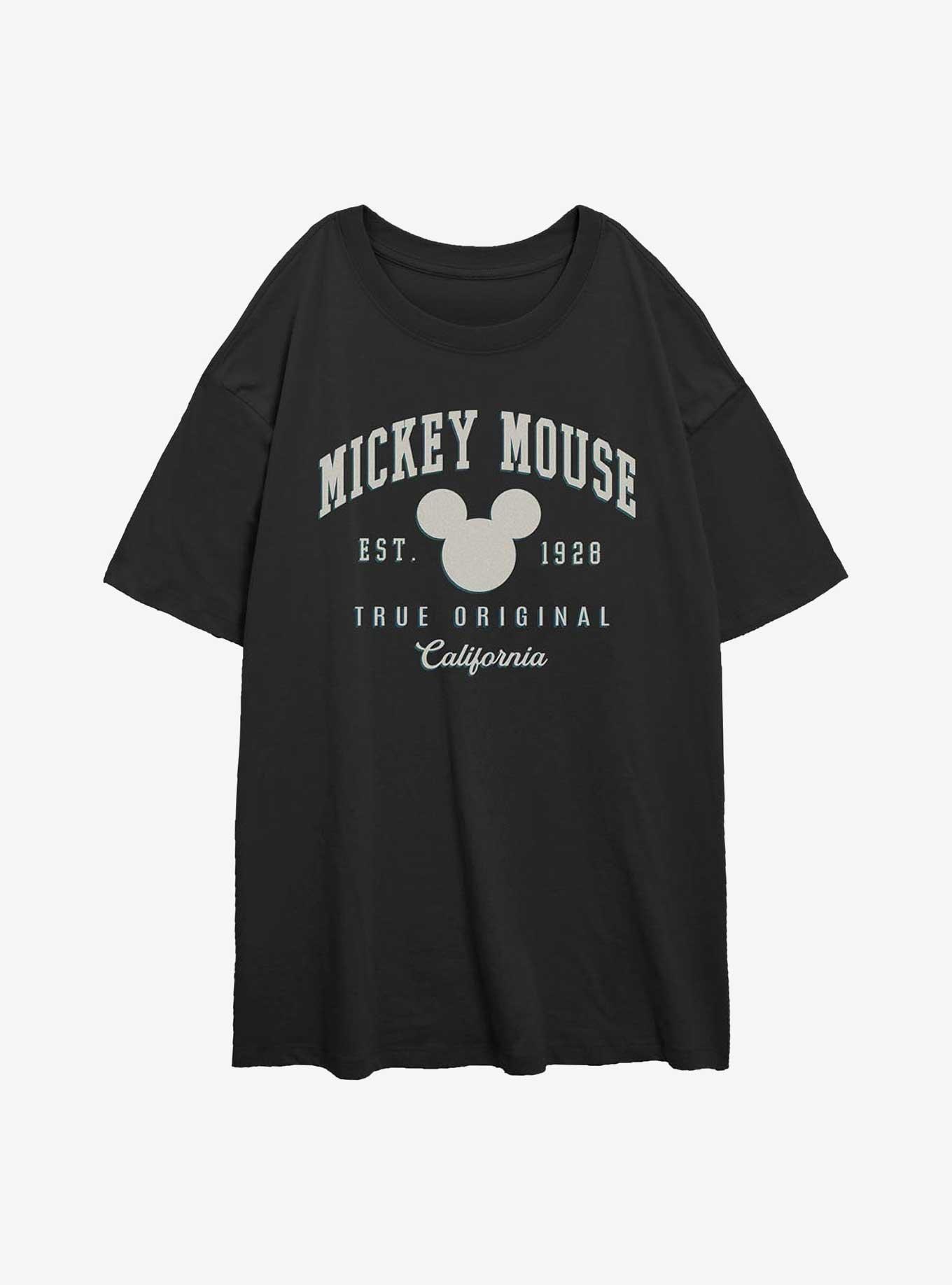 Disney Mickey Mouse 1928 Cali Girls Oversized T-Shirt, BLACK, hi-res