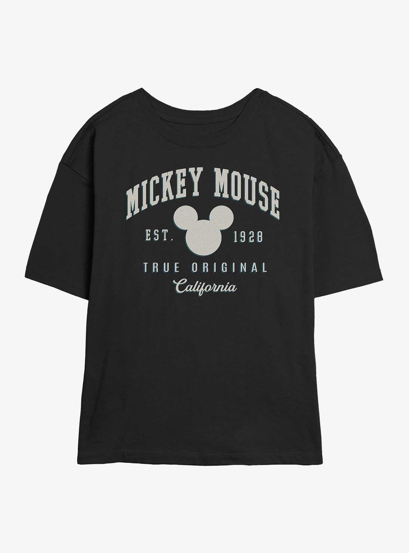 Disney Mickey Mouse 1928 Cali Girls Skimmer T-Shirt, BLACK, hi-res