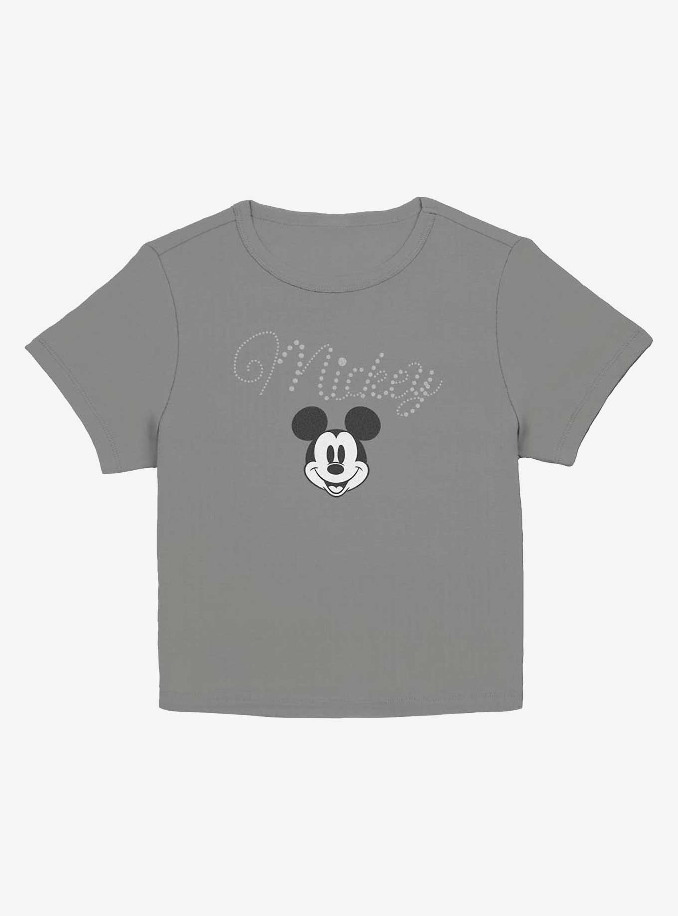 Disney Mickey Mouse Script Name Girls Baby T-Shirt, CHARCOAL, hi-res