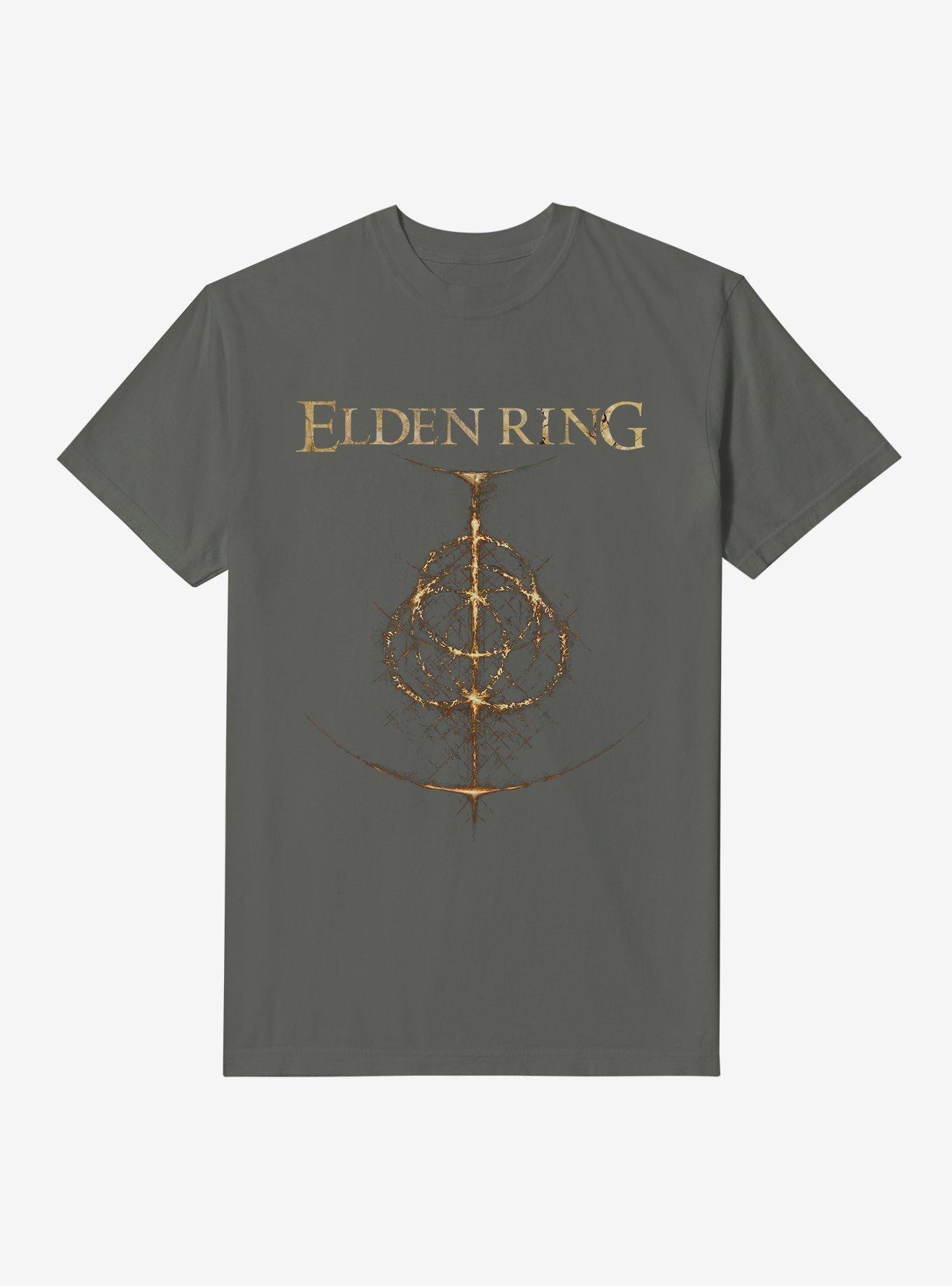 Elden Ring Logo Garment Dye T-Shirt, PEPPER, hi-res