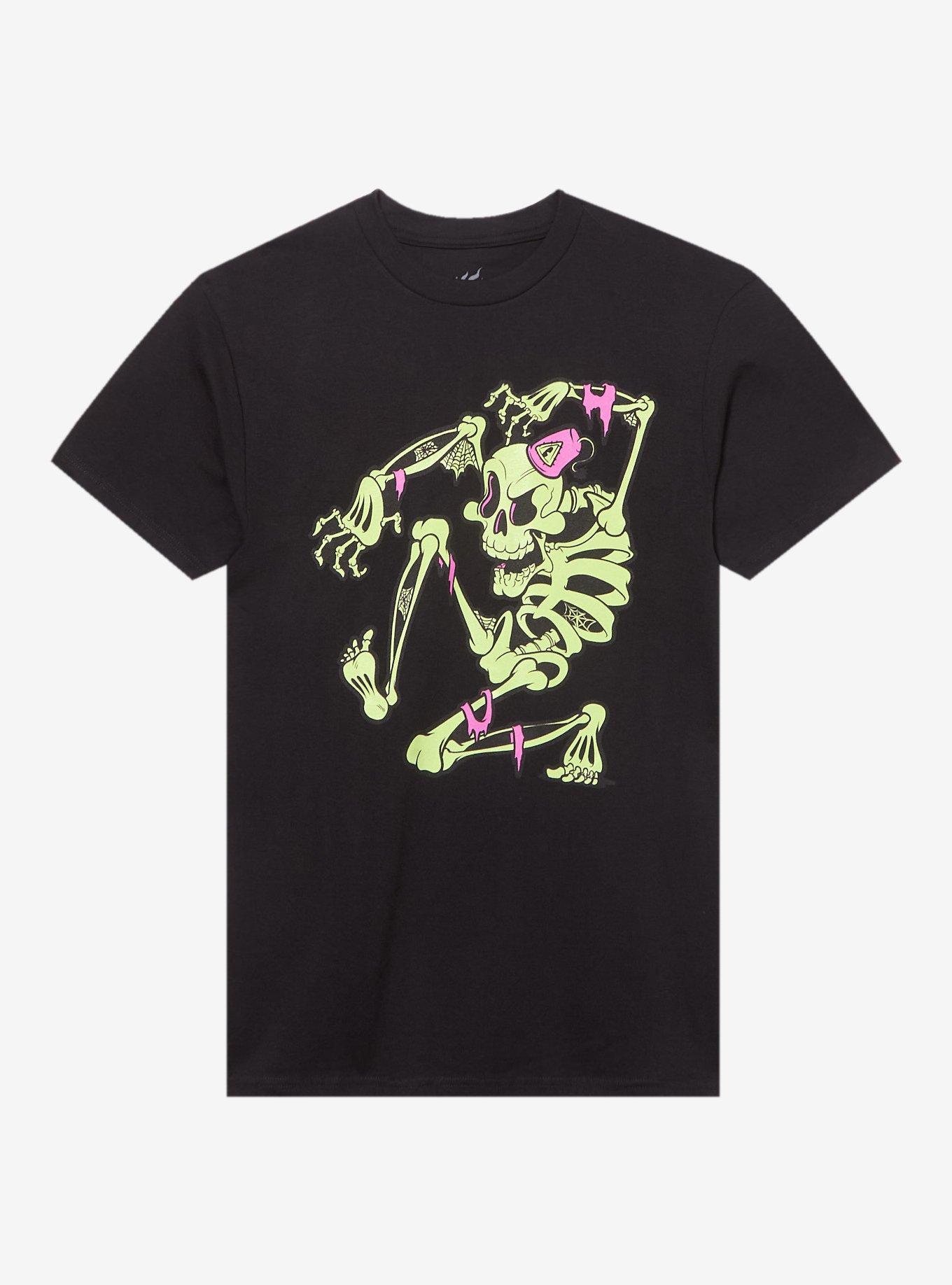 Spicy Donut Glow-In-The-Dark Skeleton T-Shirt, , hi-res
