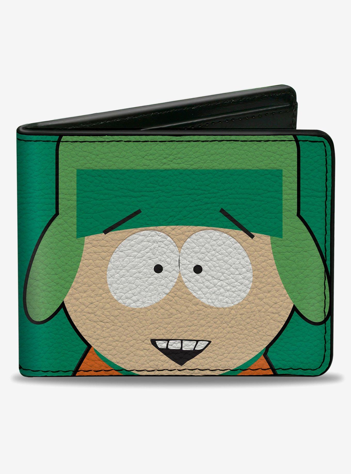 South Park Kyle Face Character Close Up Bifold Wallet, , hi-res