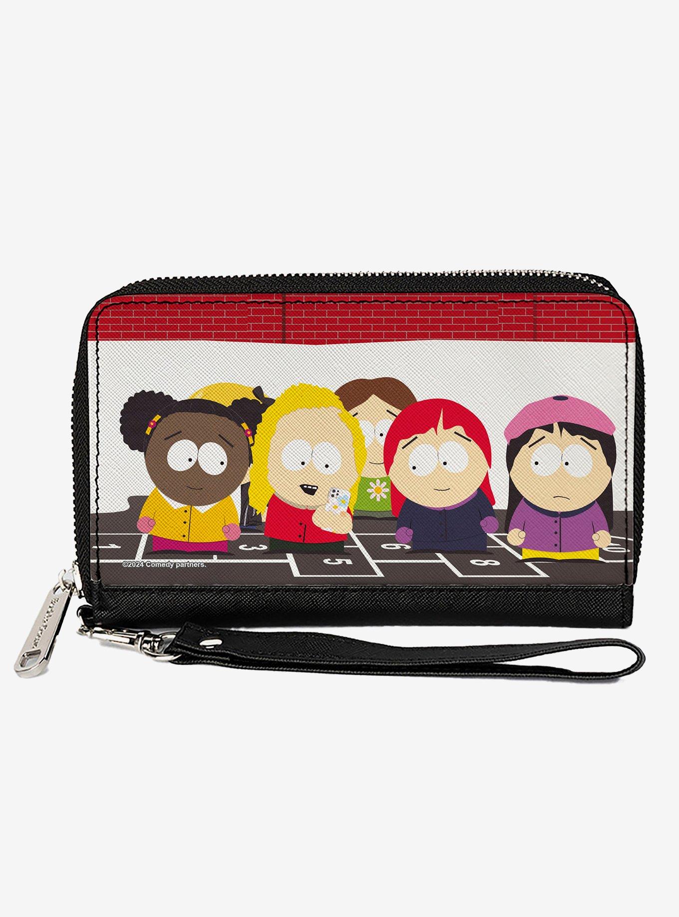 South Park Girls Deep Learning Hopscotch Zip Around Wallet, , hi-res