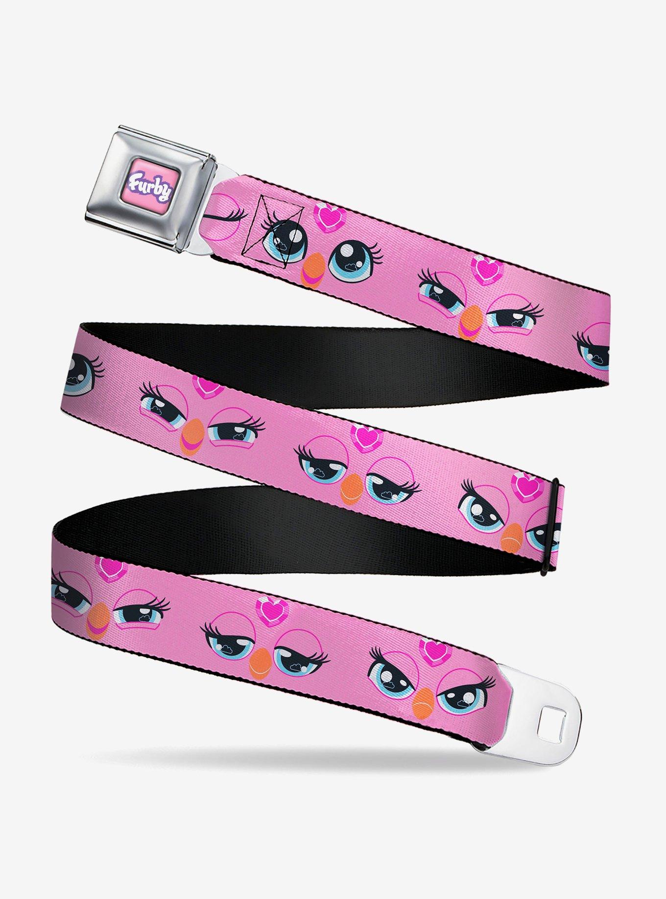 Furby Eye Expressions Close Up Seatbelt Buckle Belt, MULTI, hi-res