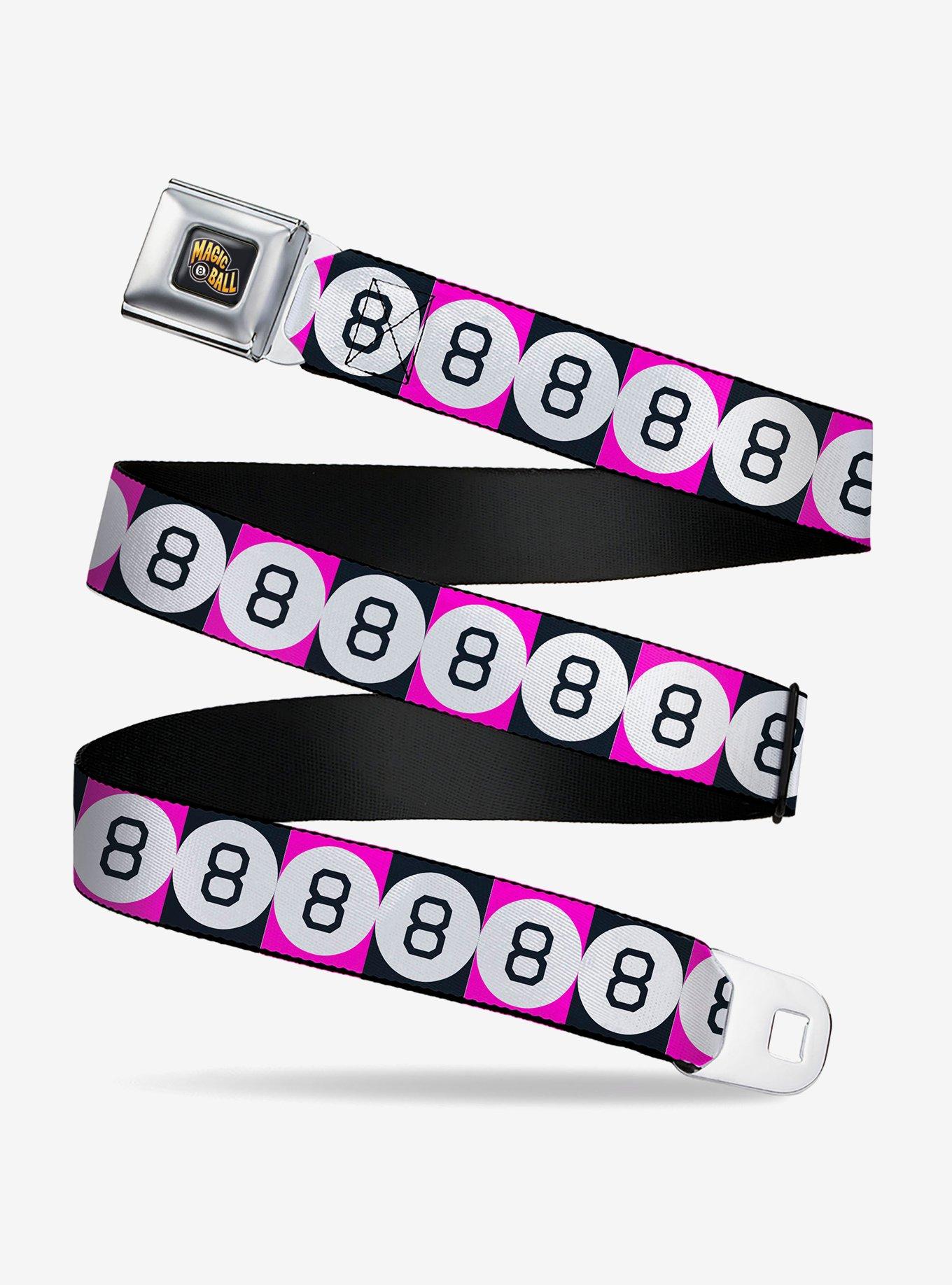 Magic 8 Ball Blocks Seatbelt Buckle Belt, MULTI, hi-res