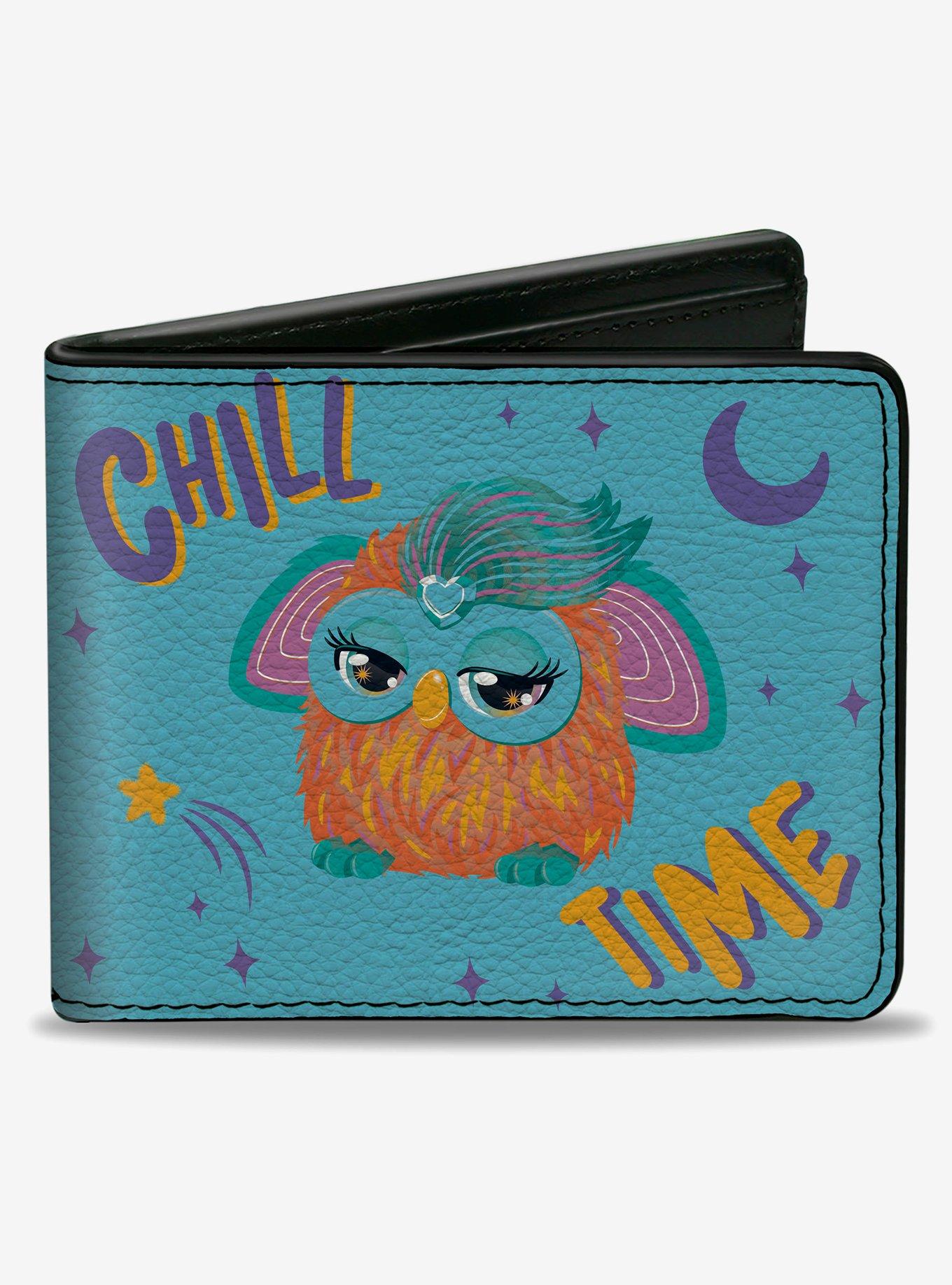 Furby Purple and Orange Furby Chill Time Pose Bifold Wallet, , hi-res
