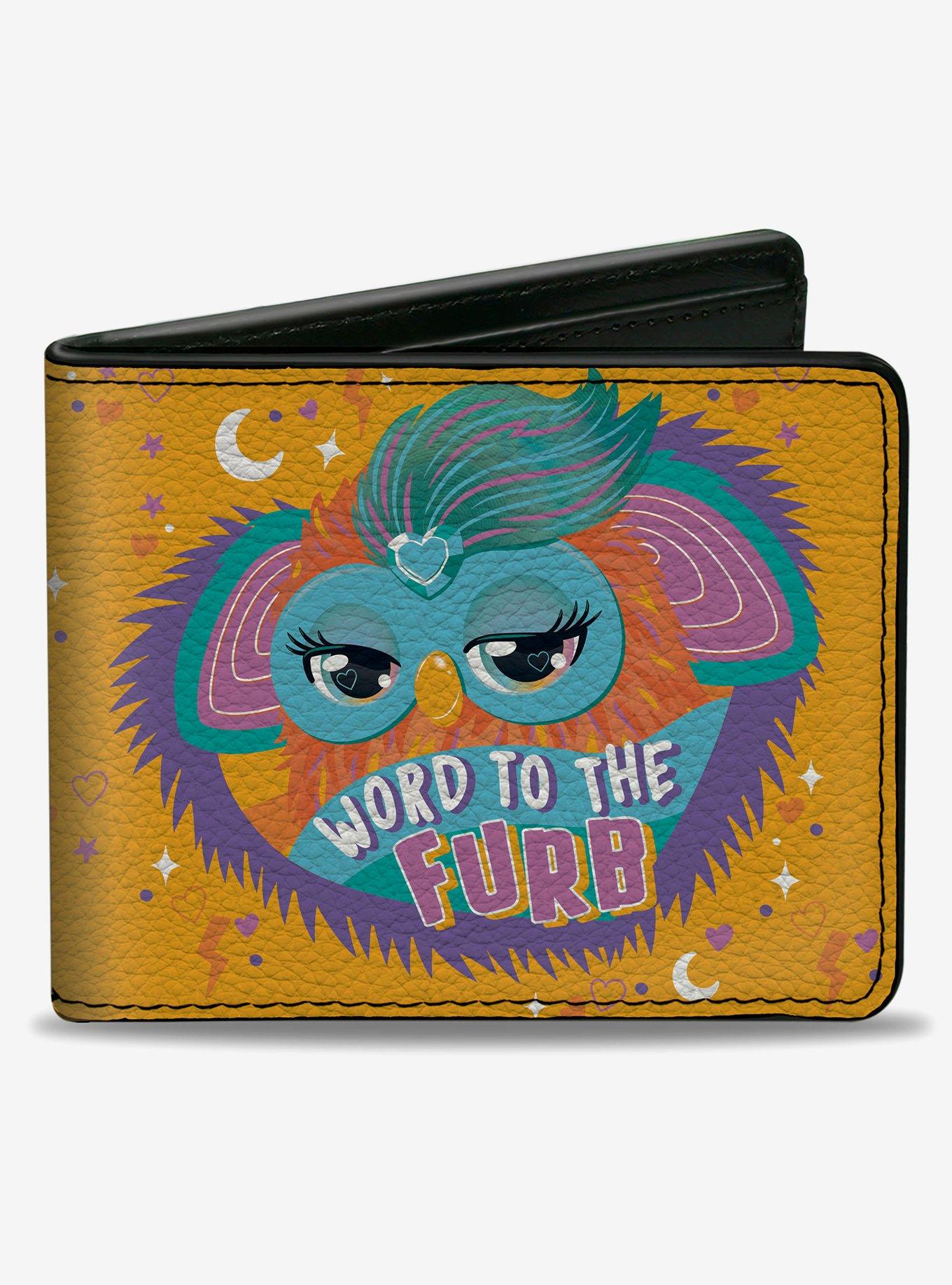 Furby Orange Furby Word To The Furb Heart Pose Bifold Wallet, , hi-res