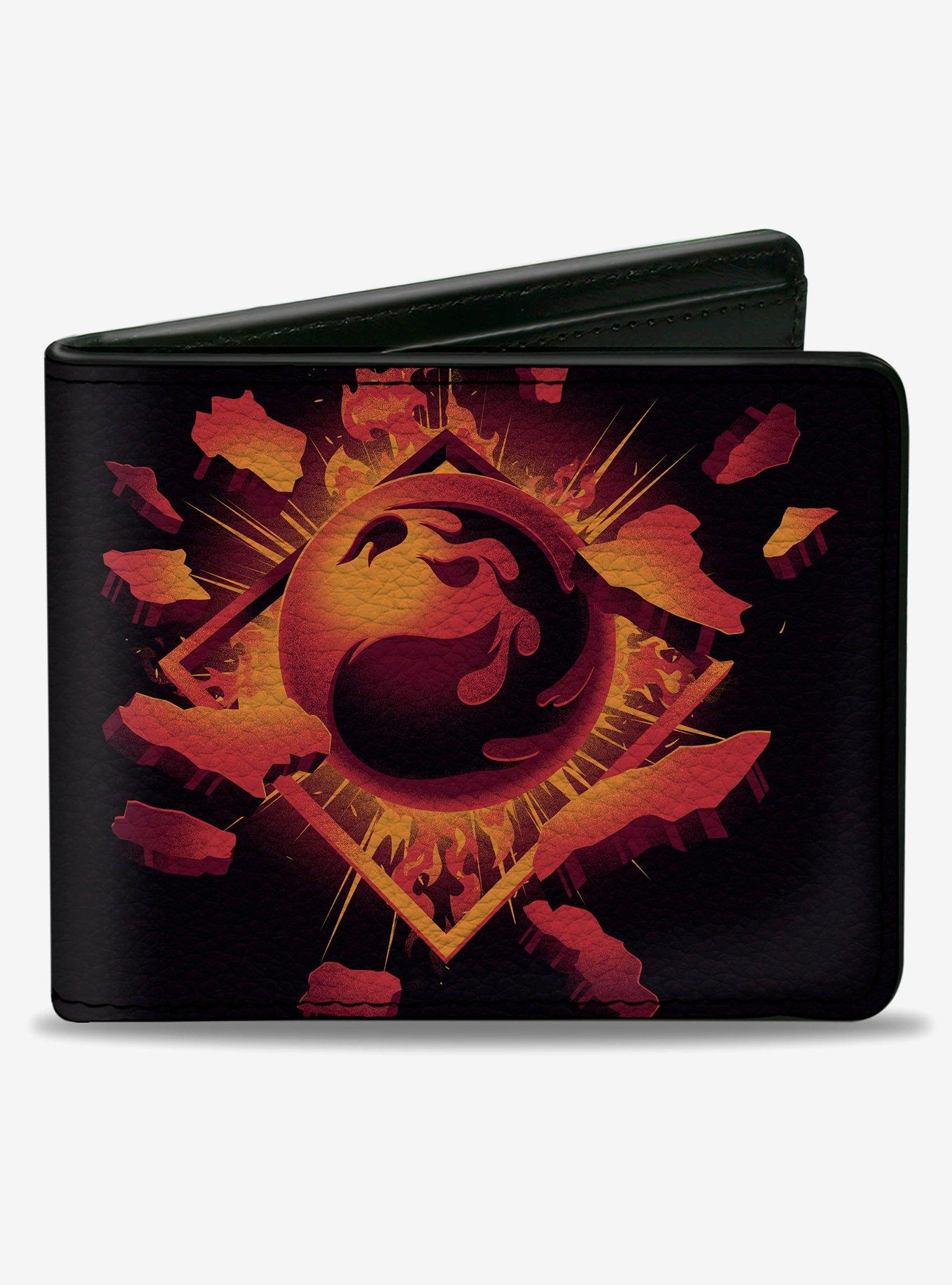 Magic: The Gathering Red Mana Fireball Icon and Logo Bifold Wallet, , hi-res