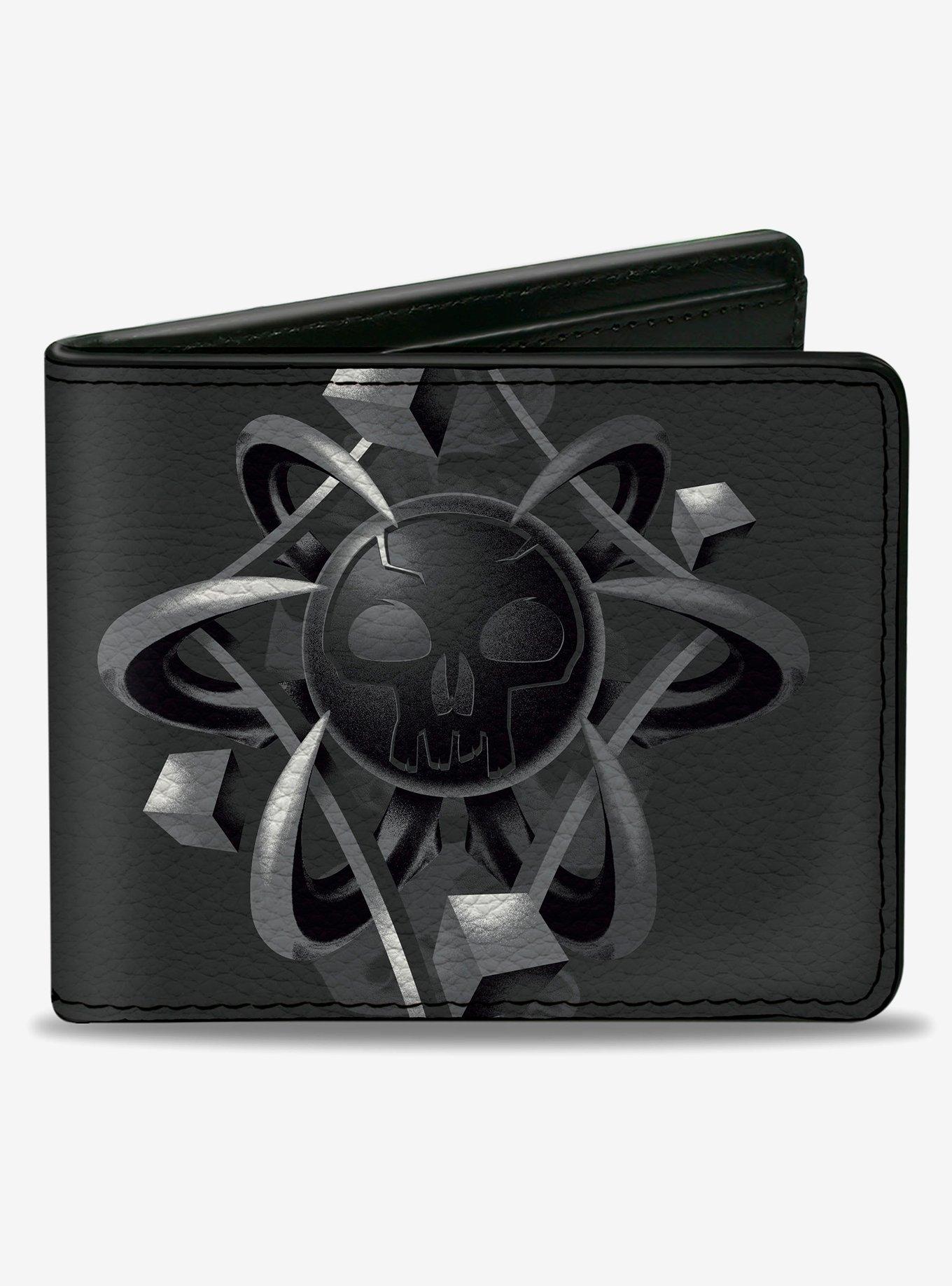Magic: The Gathering Black Mana Skull Icon and Logo Bifold Wallet, , hi-res