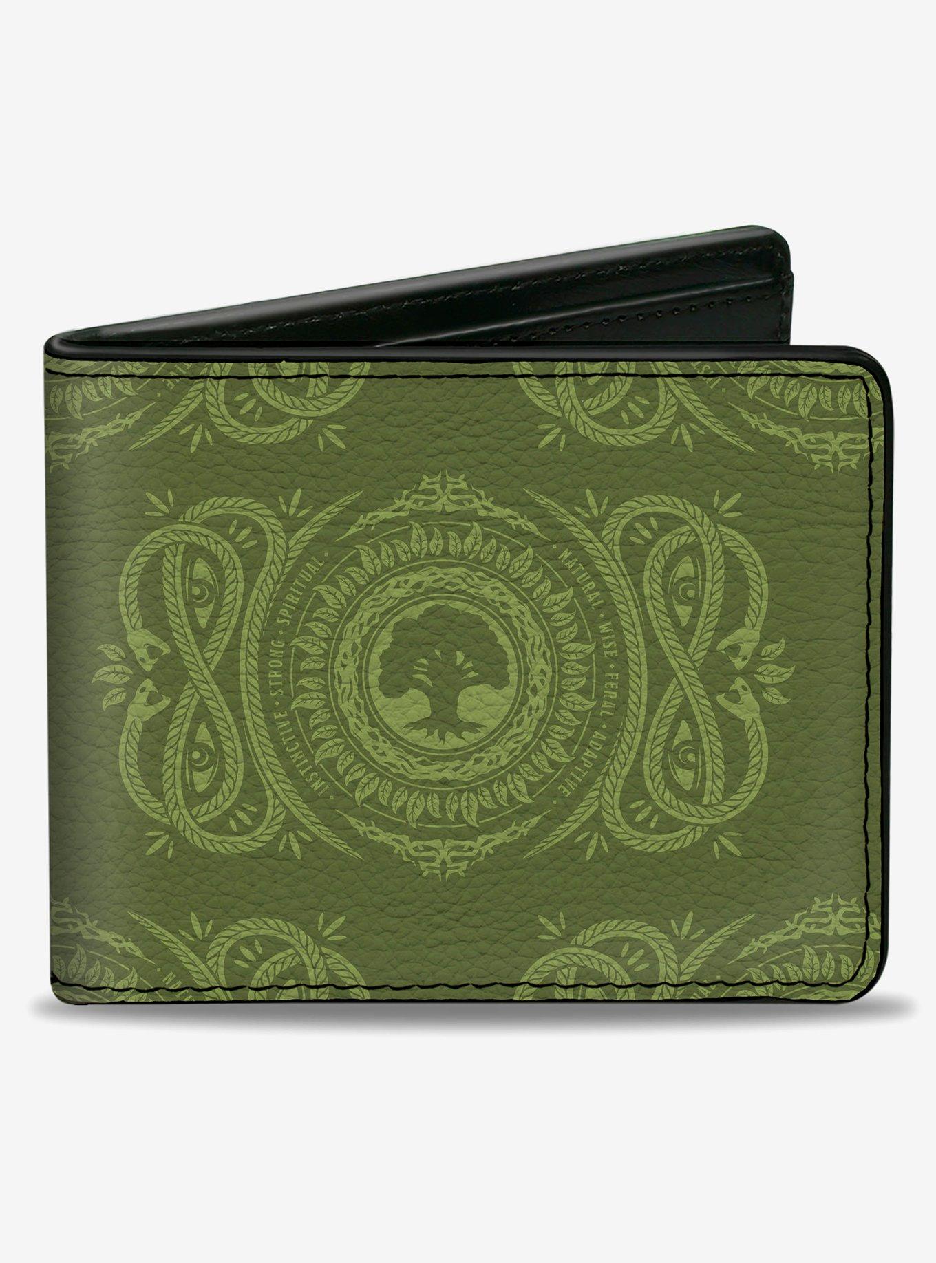 Magic: The Gathering Planeswalker Forest Mana Traits Bifold Wallet, , hi-res